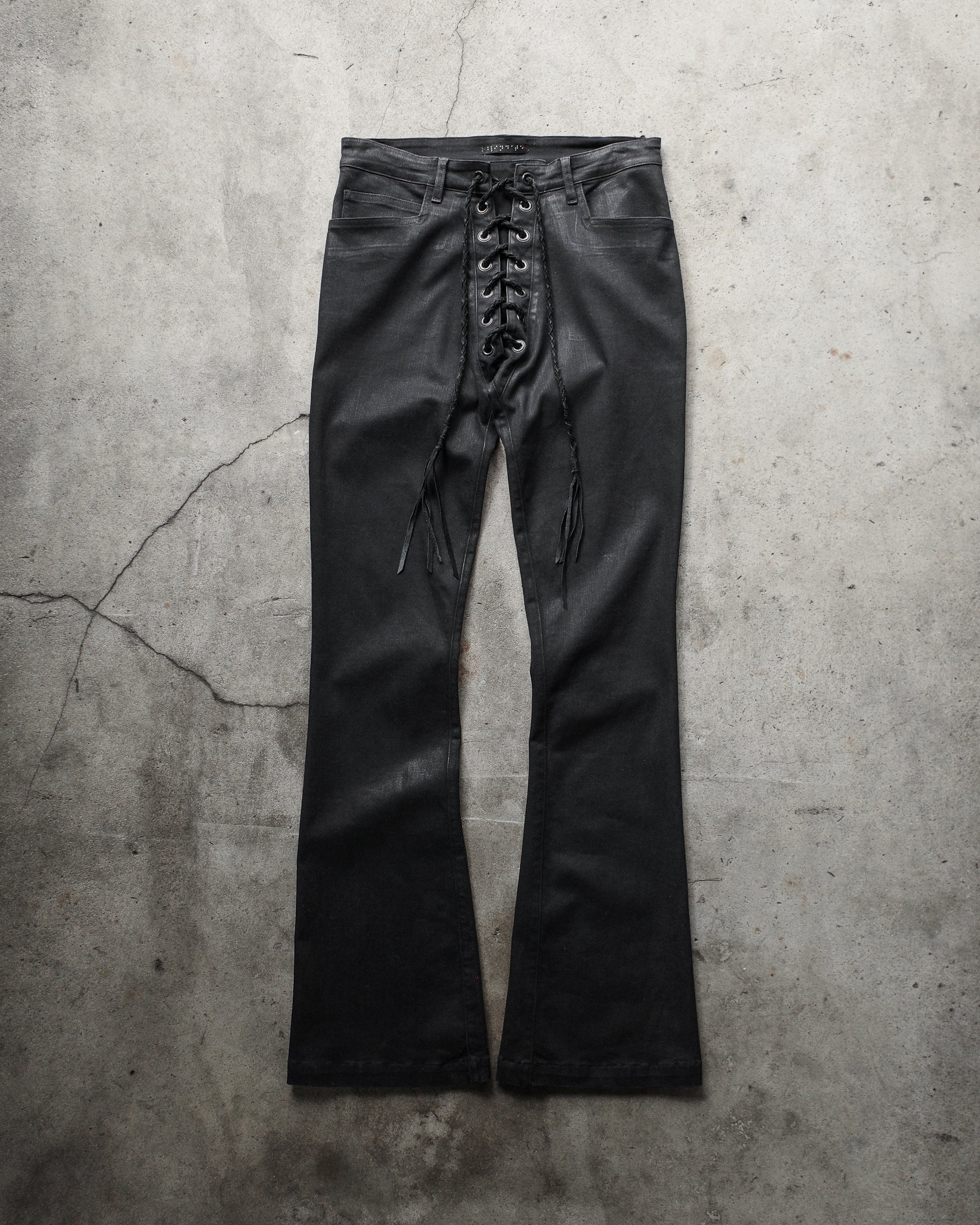if風　C4. WAXED LACE UP DENIM C4. Waxed Lace Up Denim – BLINDATE INC