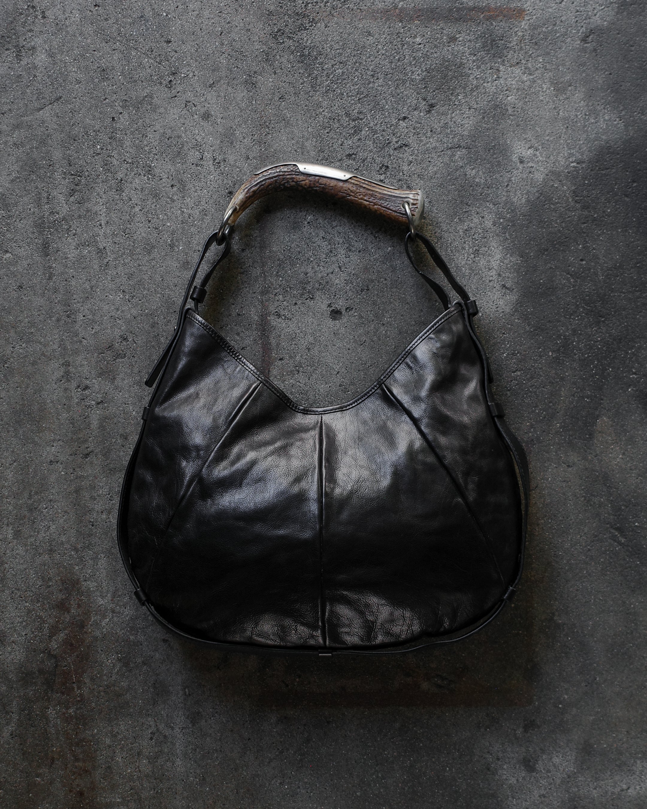 バッグ YVES SAINT LAURENT rive gauche Mombasa Rive Gauche Mombasa Leather Hobo Bag – Second Nature Boutique