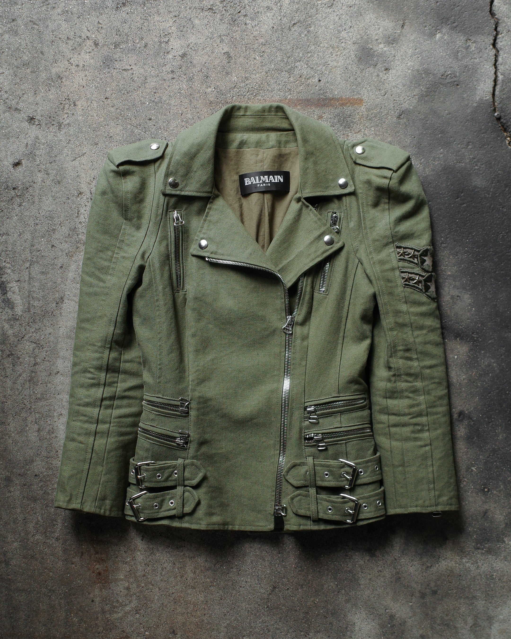 Balmain SS10 Star Studded Military Jacket – BLINDATE INC