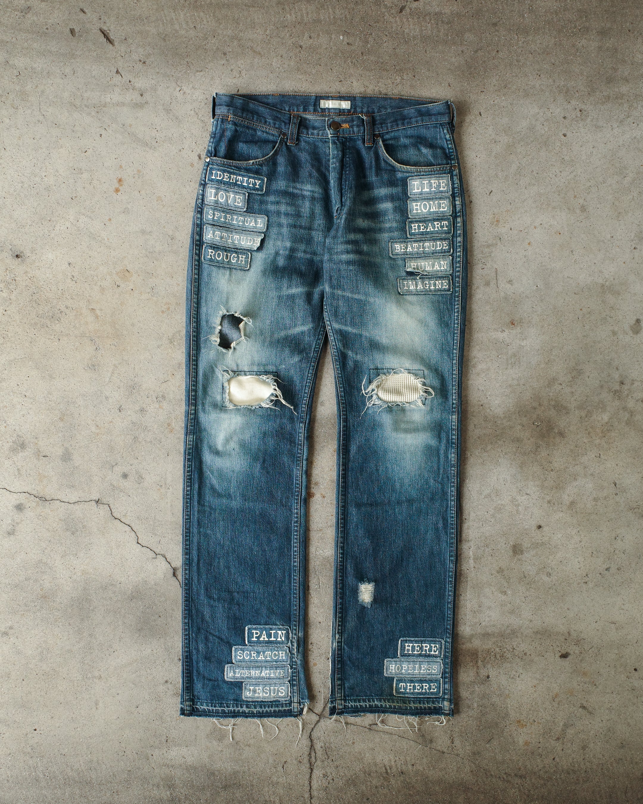 Number (N)ine SS02 Patched Denim – BLINDATE INC