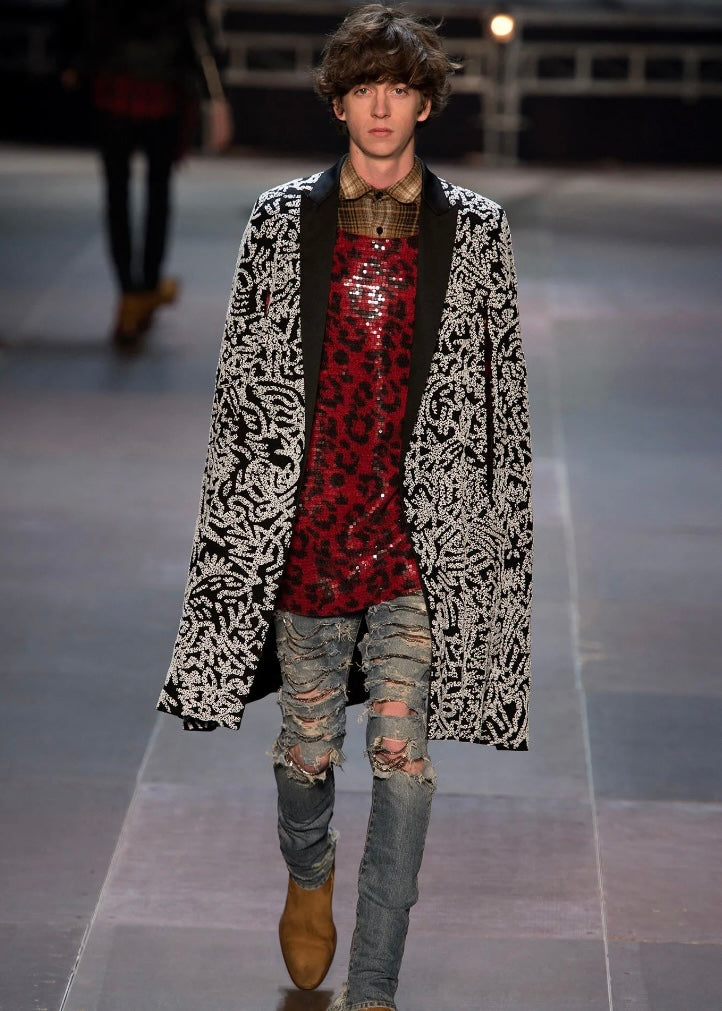 Saint Laurent Paris FW13 Mudwash Chain Denim