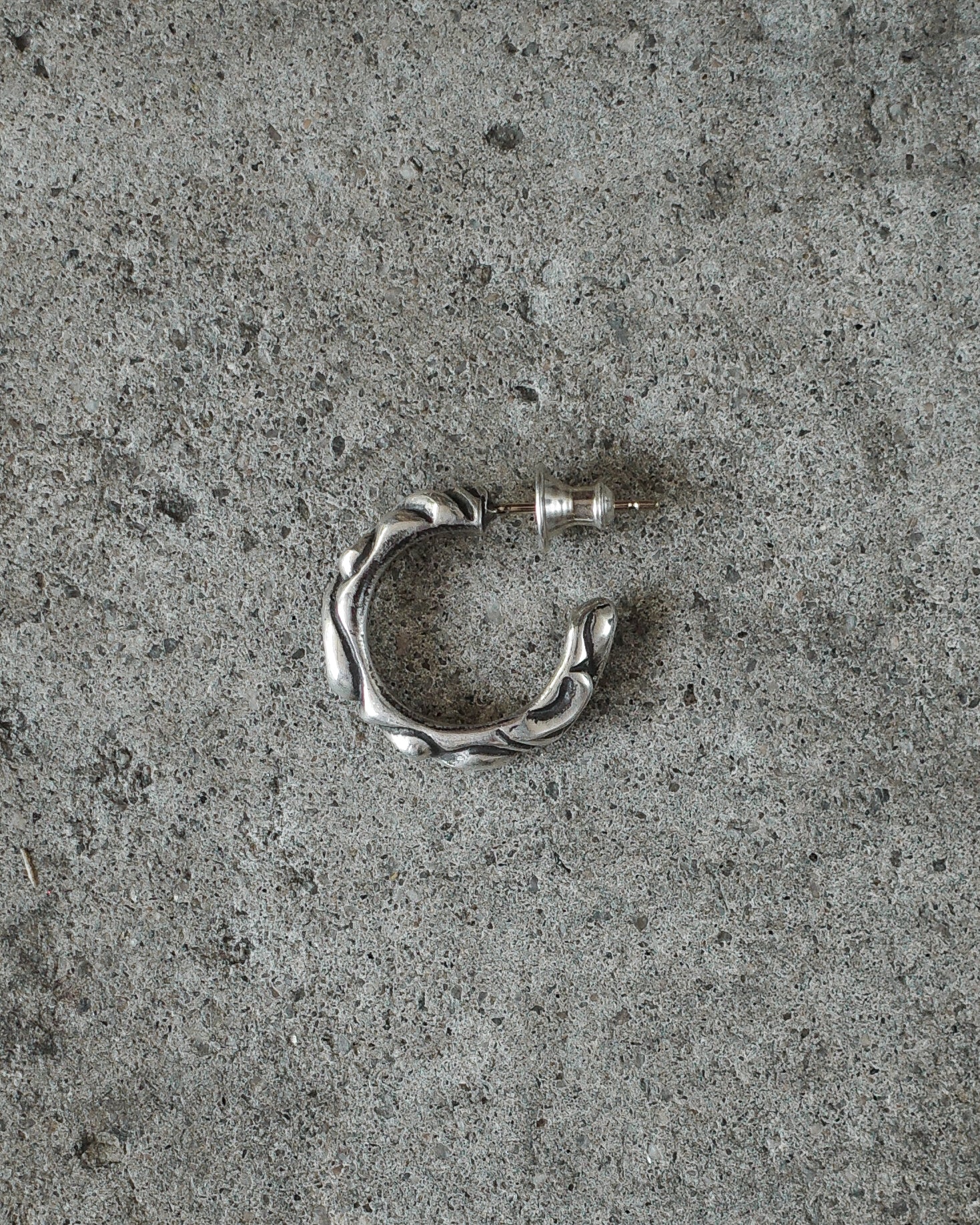 Chrome Hearts Scroll Hoop Earring