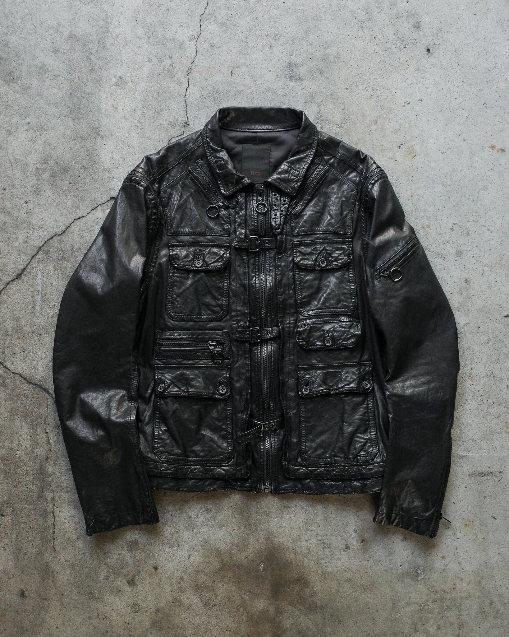 Halb Modular Leather Cargo Jacket