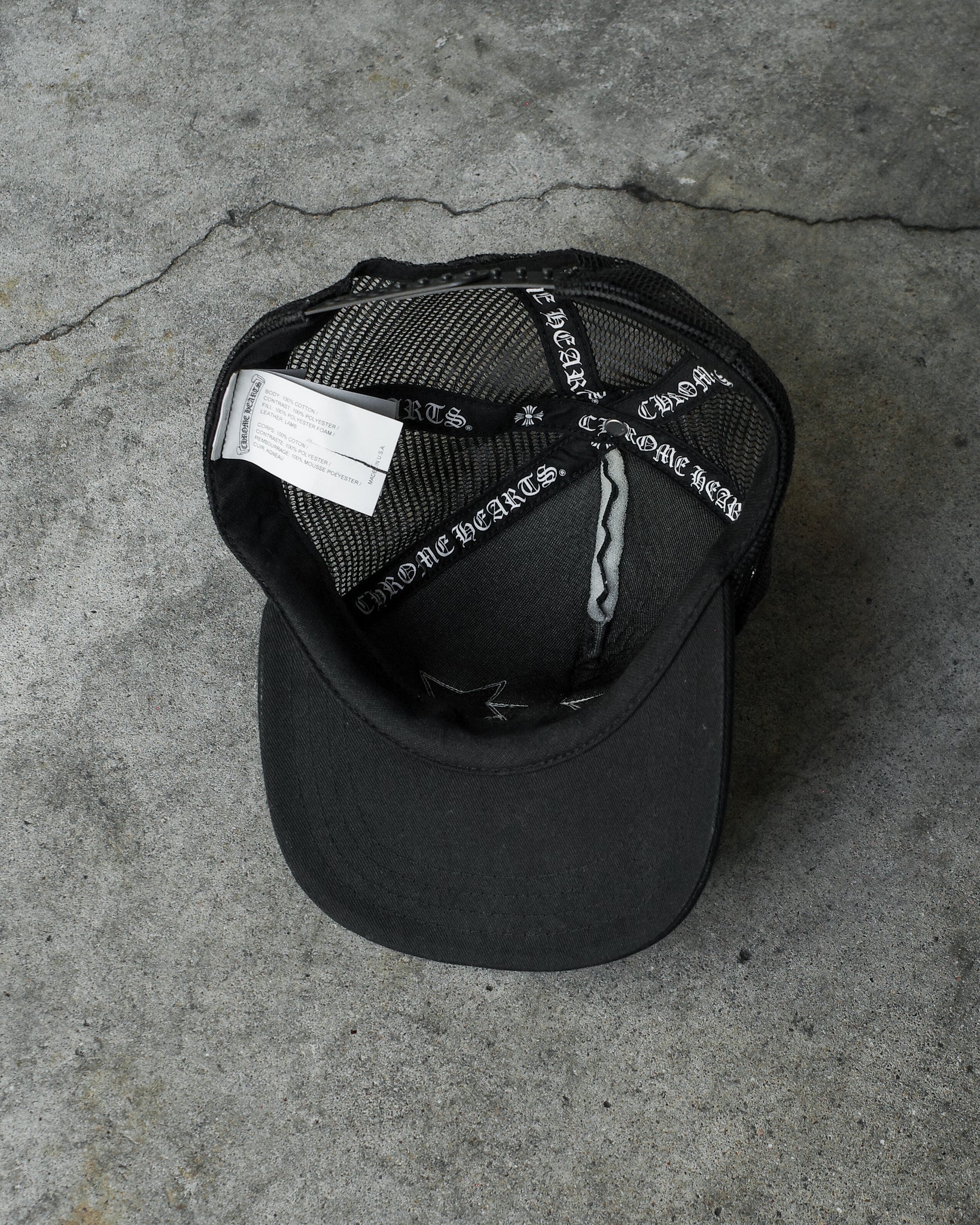 Chrome Hearts Star Patches Trucker Hat