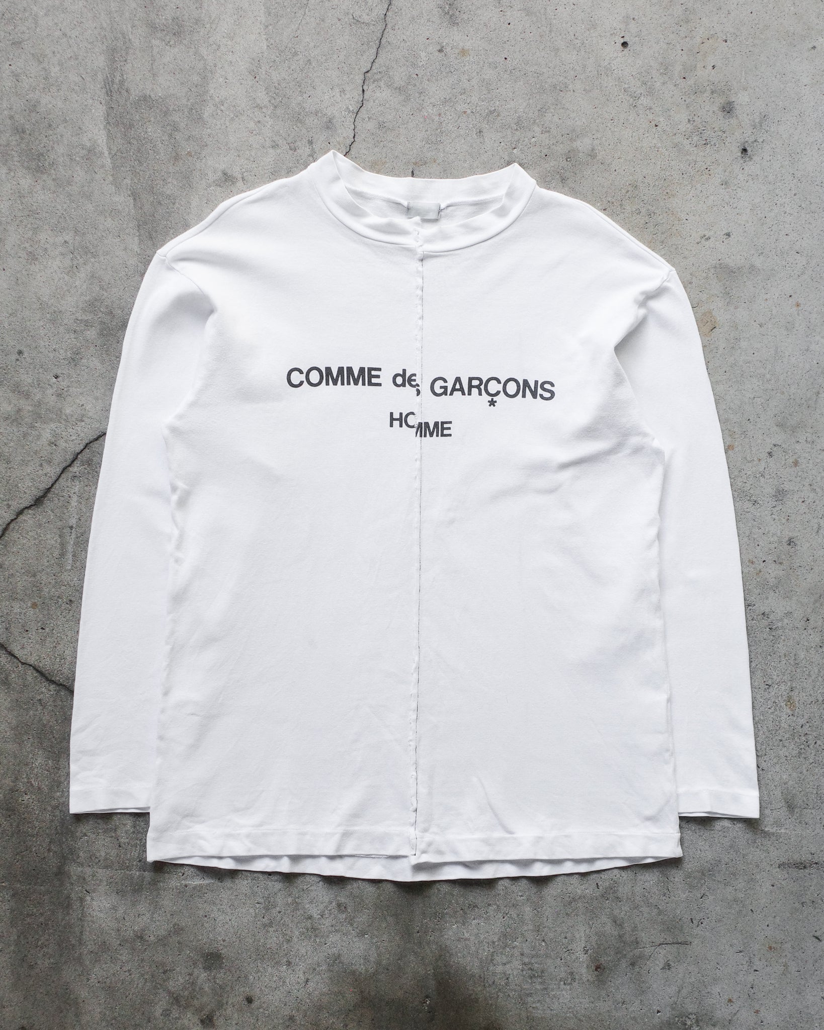 Comme Des Garçons AD93 Distressed Split Logo Long Sleeve