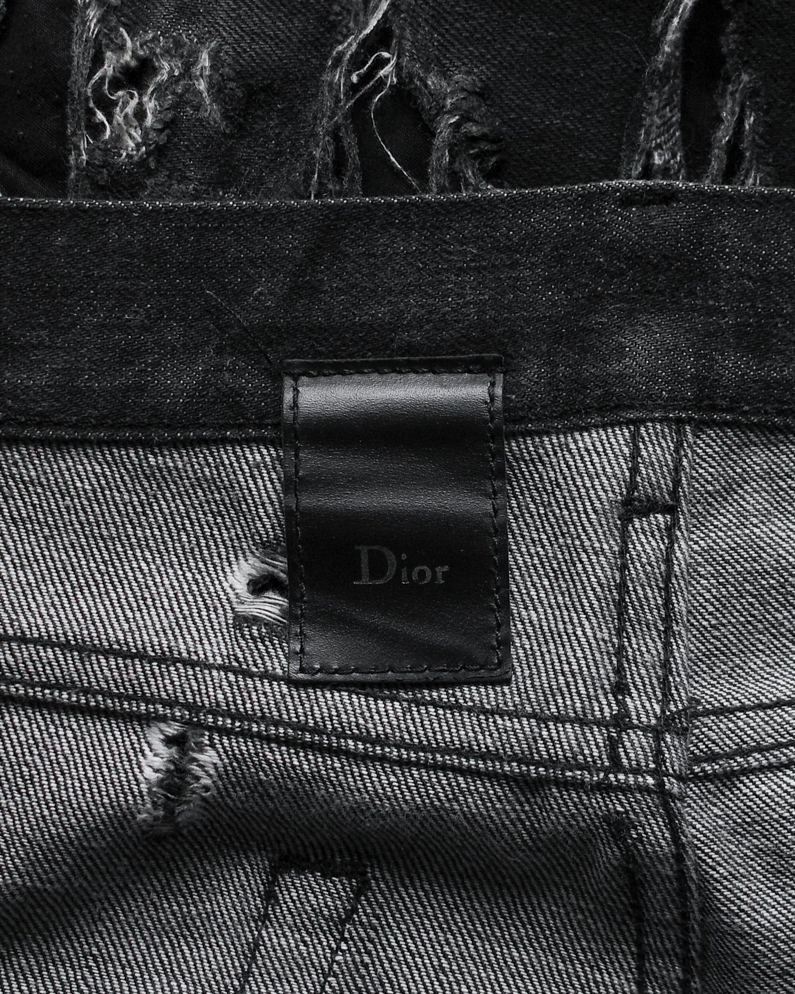 Dior Homme SS04 "Strip" Waxed Denim