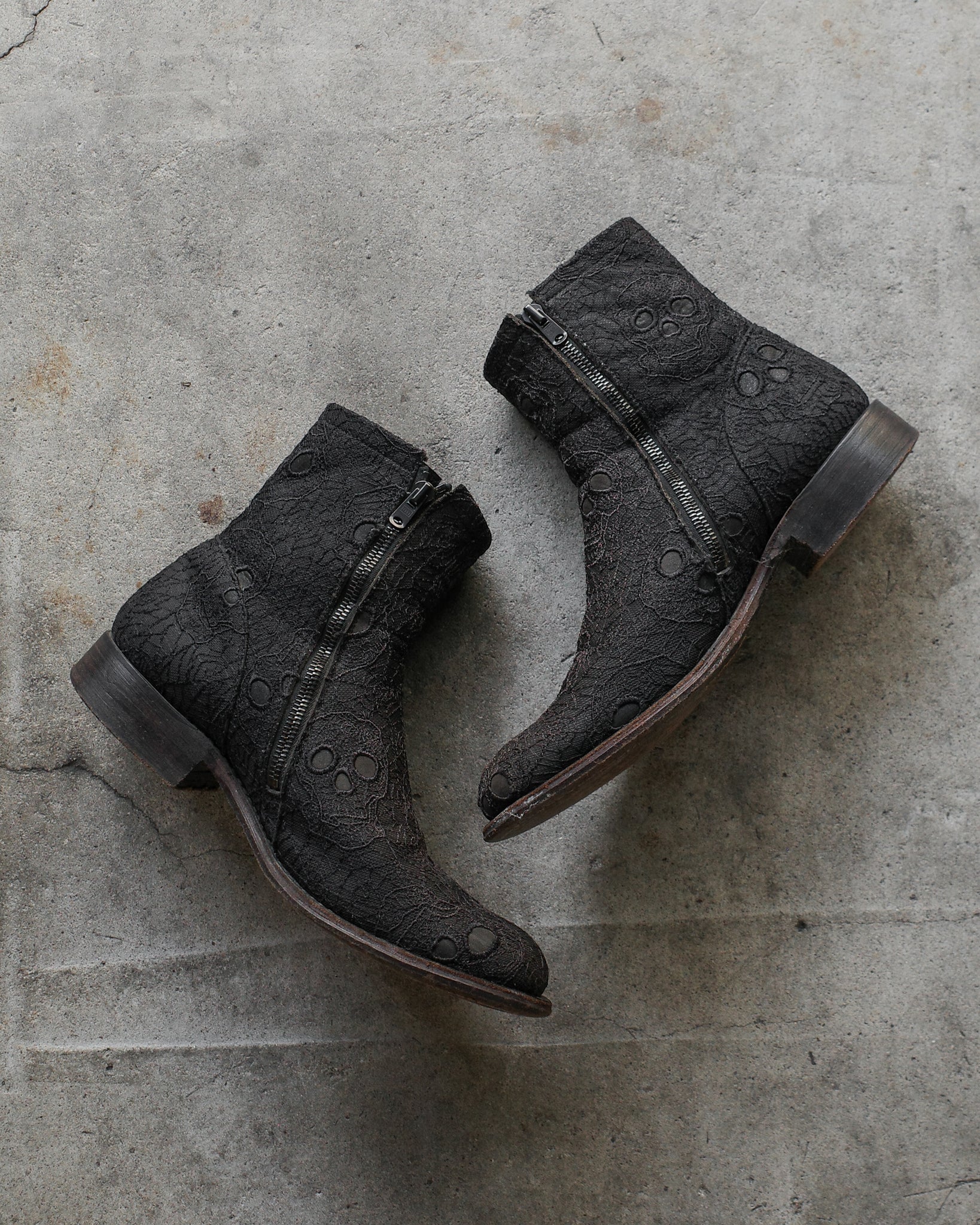 Number (N)ine SS05 Webbed Skull Boots