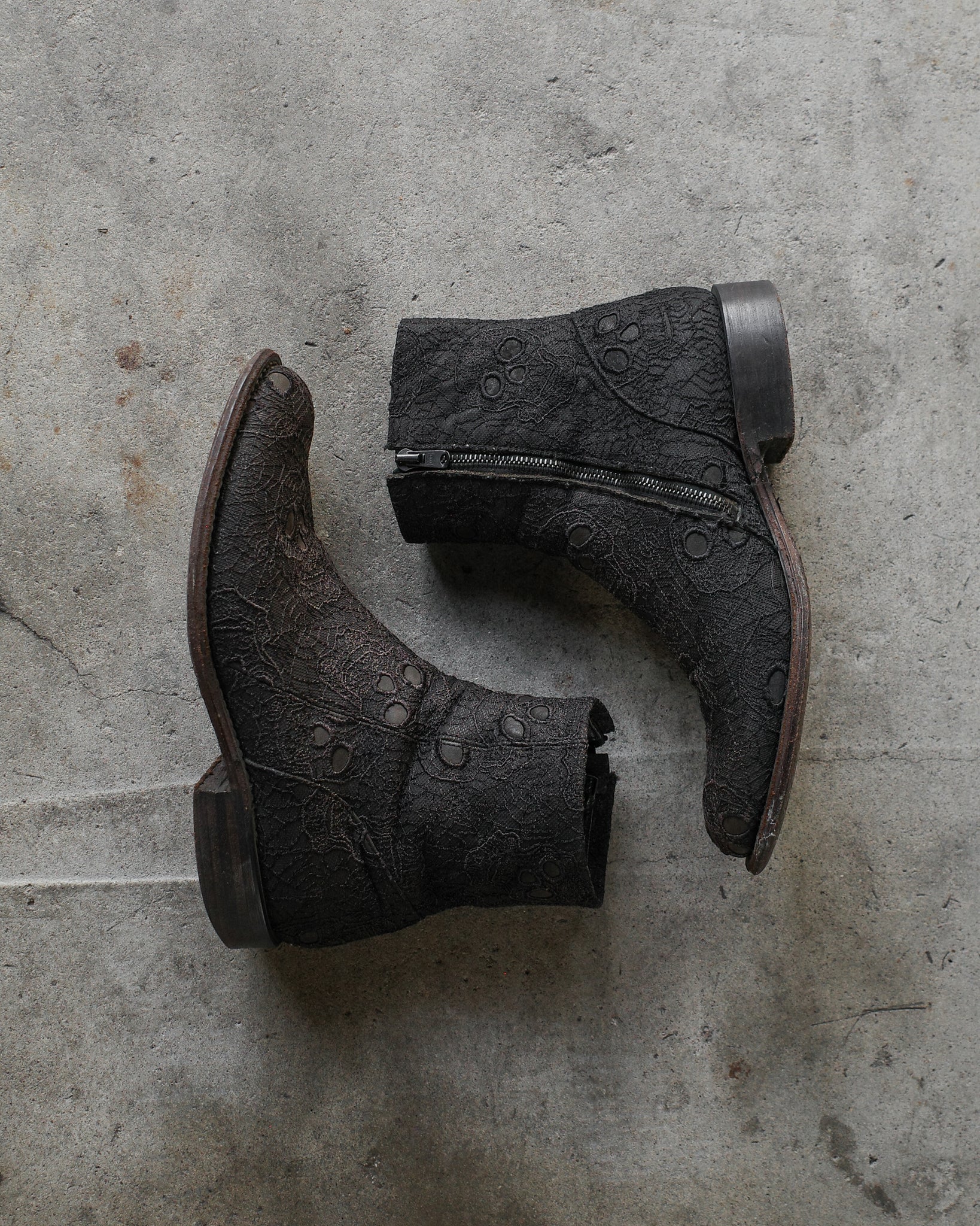 Number (N)ine SS05 Webbed Skull Boots
