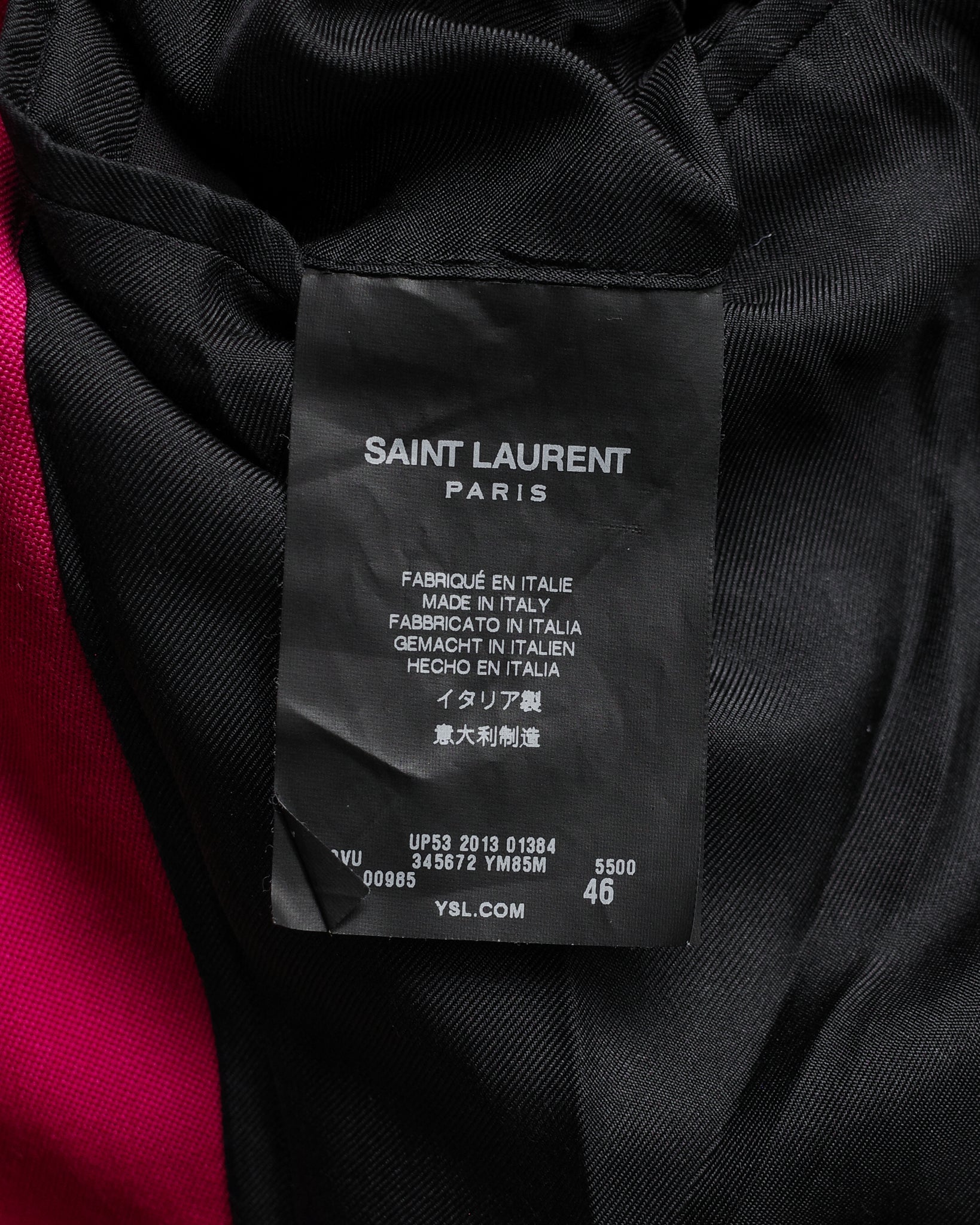 Saint Laurent SS14 Notched Slim Blazer