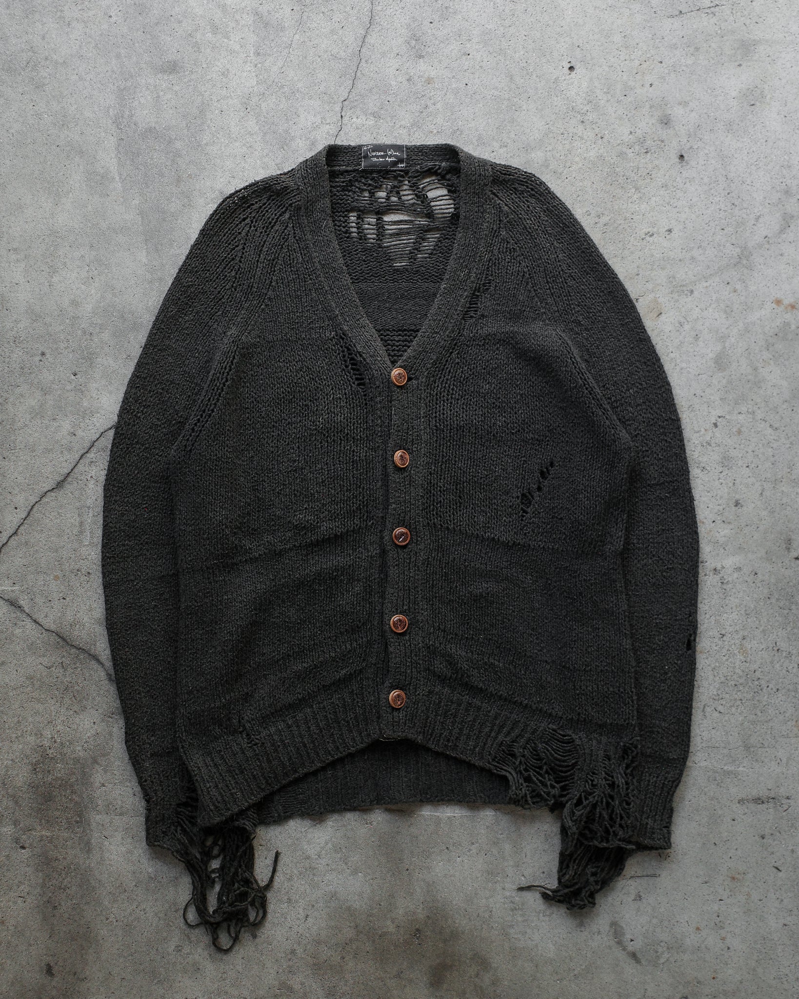 Number (N)ine SS/AW03 Distressed Cardigan