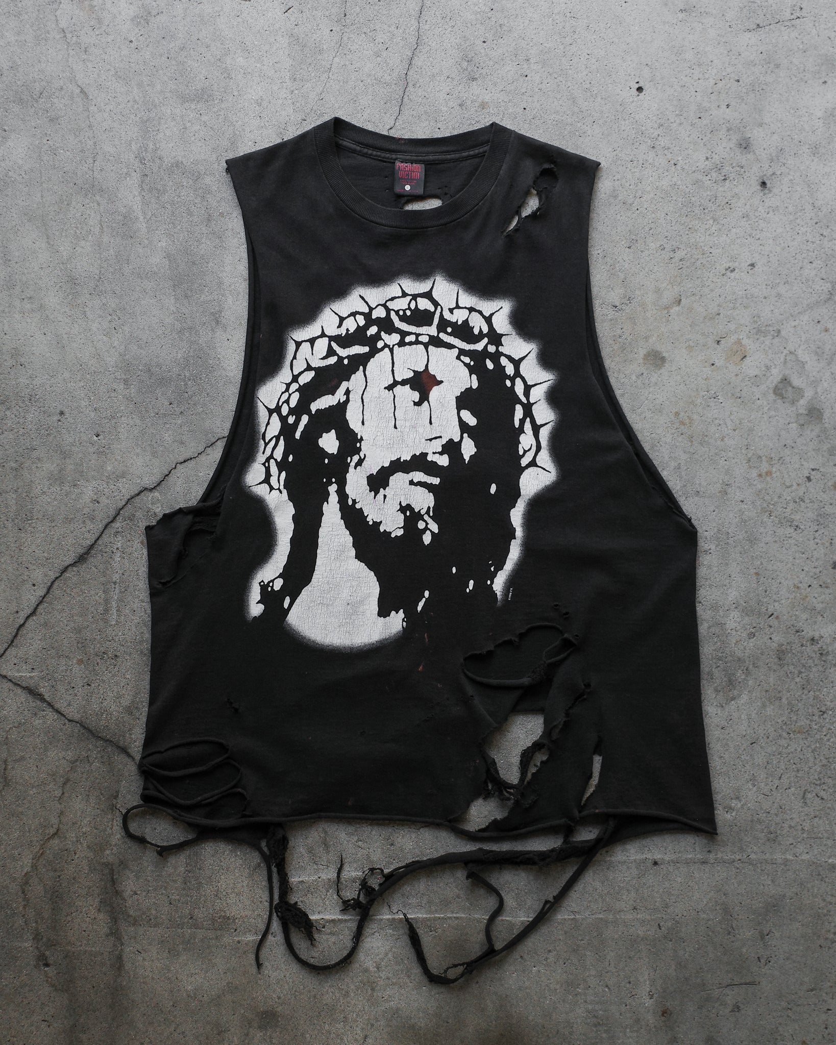 1998 Jesus Thrashed Sleeveless Tee