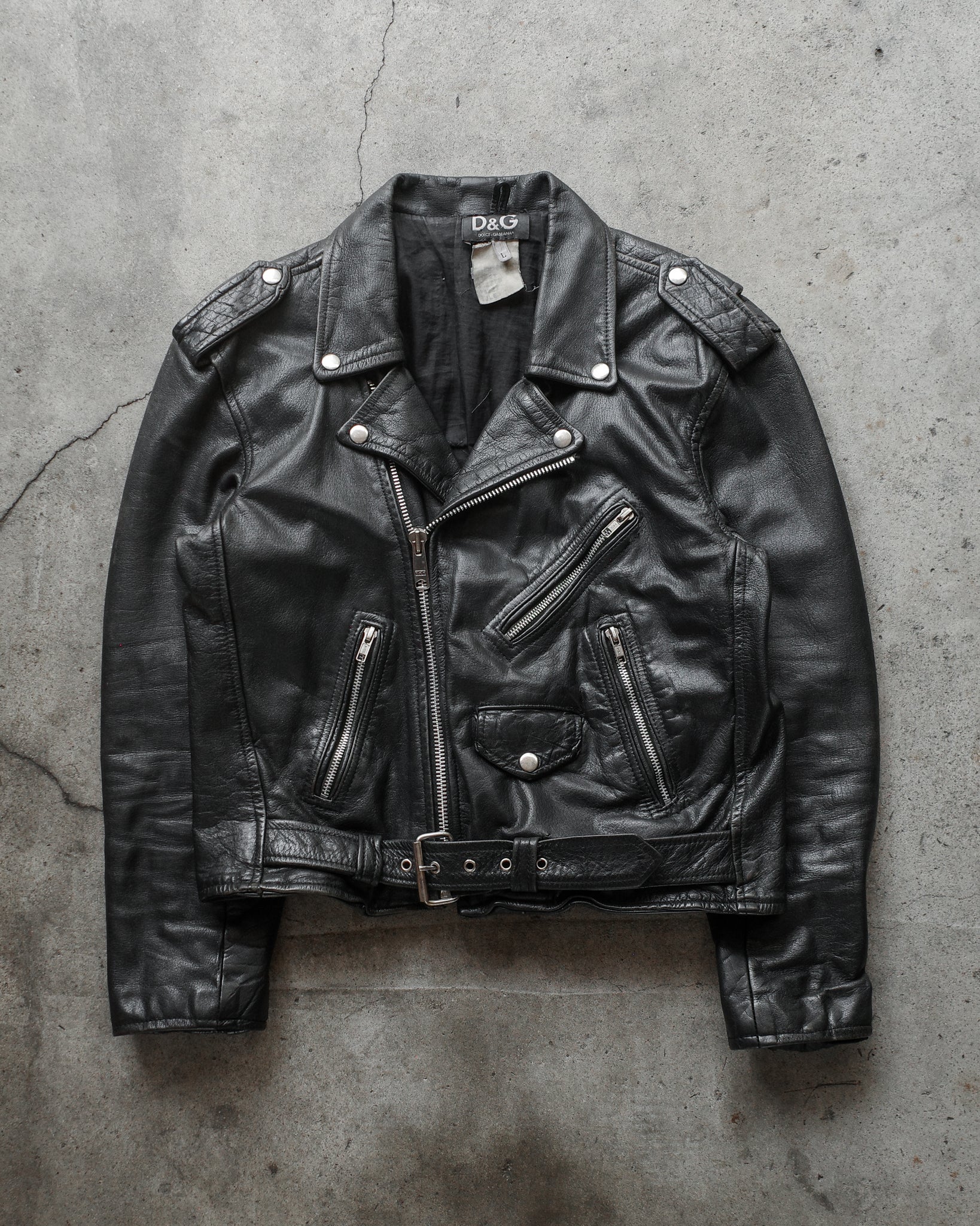 Dolce & Gabbana Cropped Leather Jacket