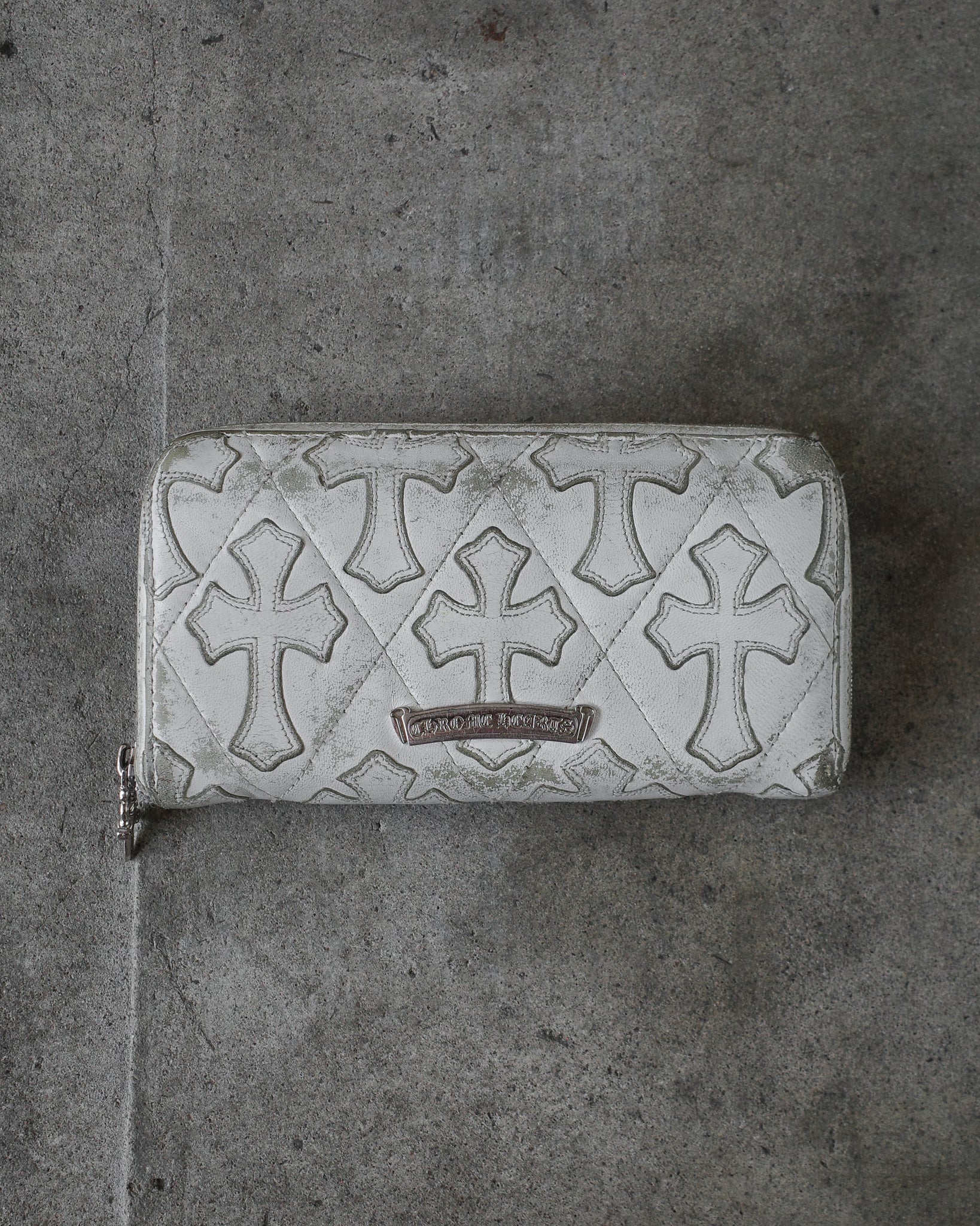 Chrome Hearts Cemetery Cross Patch Long Wallet