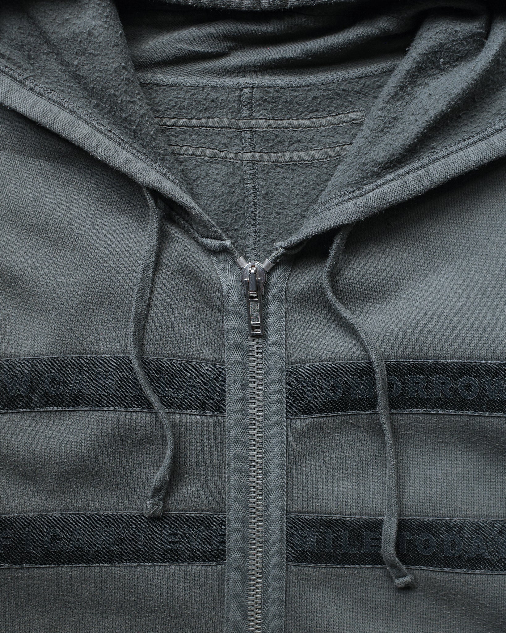 Rick Owens FW07 Suicidal Tendencies Zip-Up Hoodie