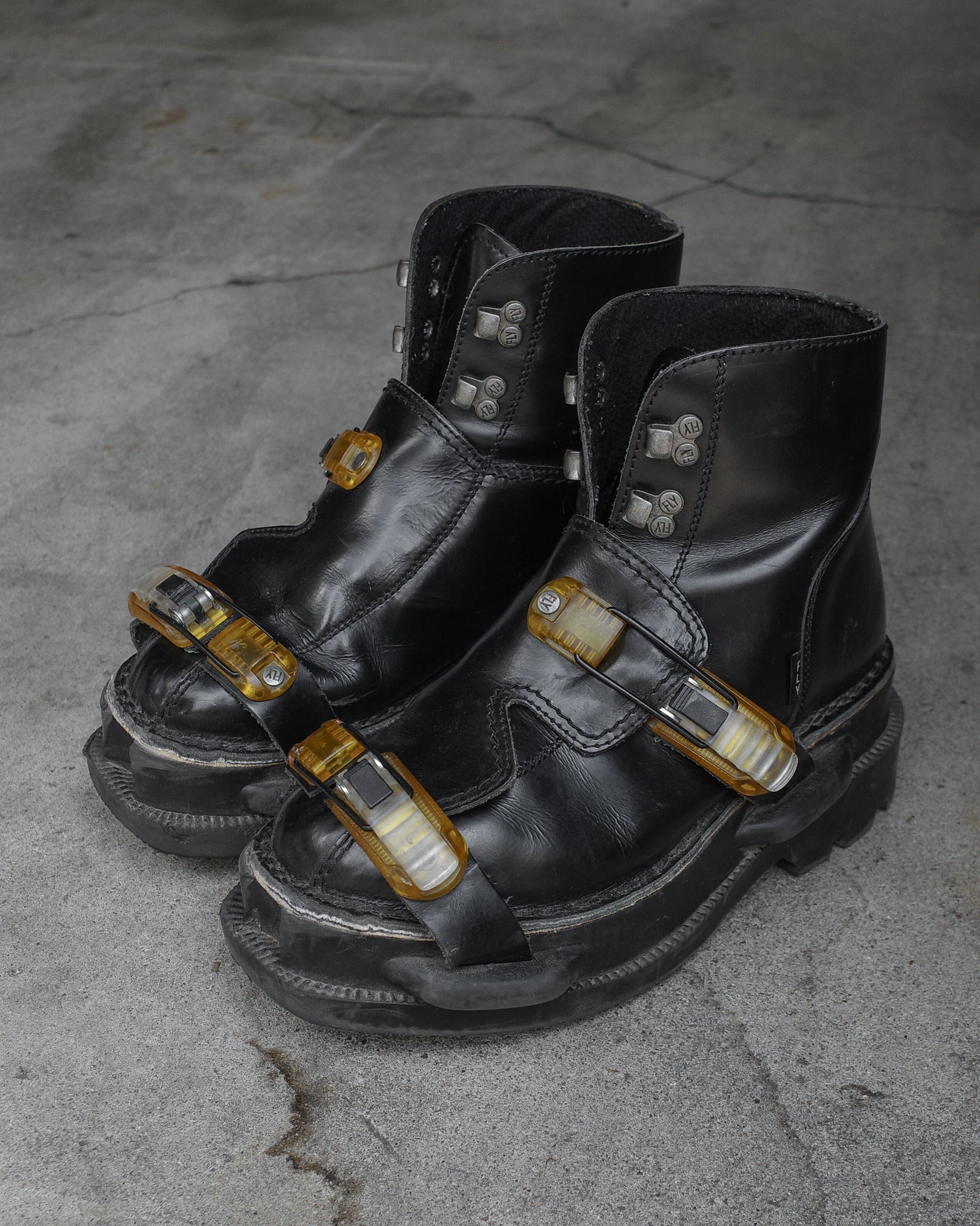 1990s Fly London Club Combat Boots