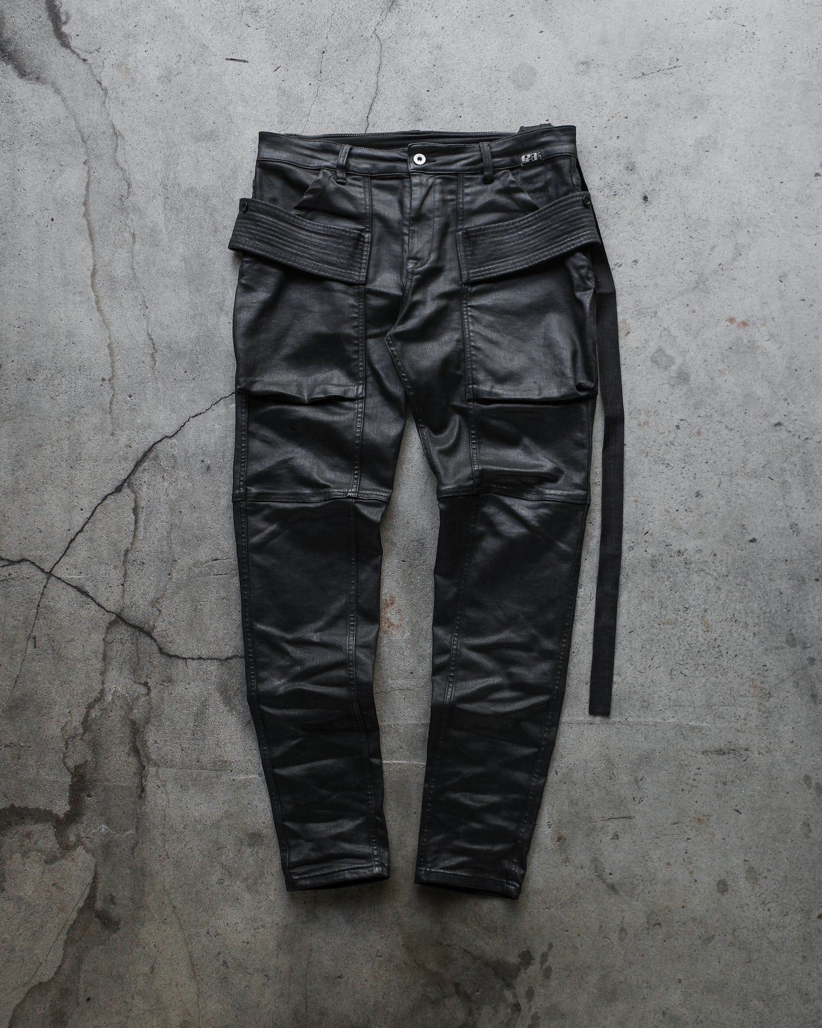 Rick Owens FW21 Waxed Easy Creatch Denim