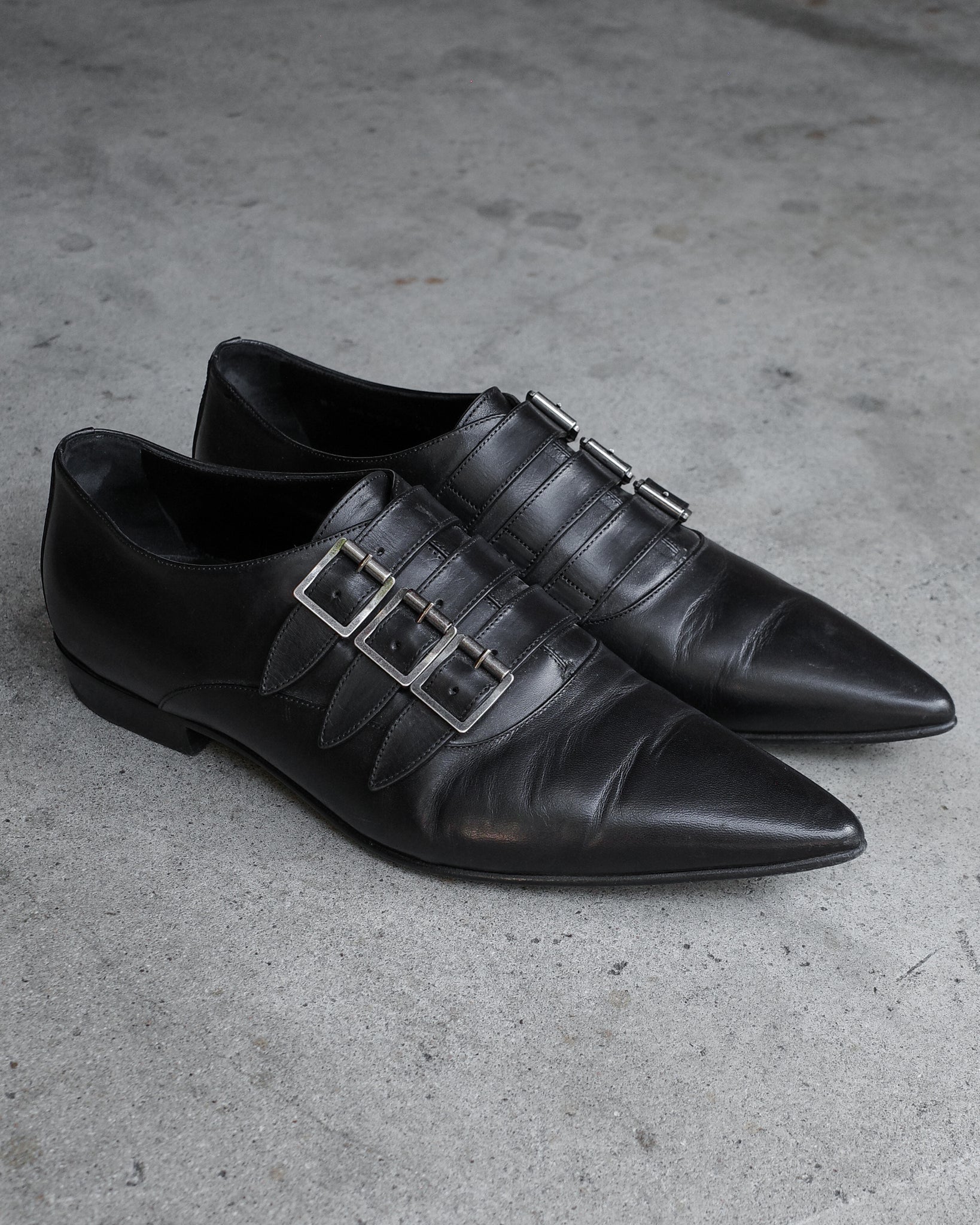 Saint Laurent Paris SS14 Monk Strap Shoes