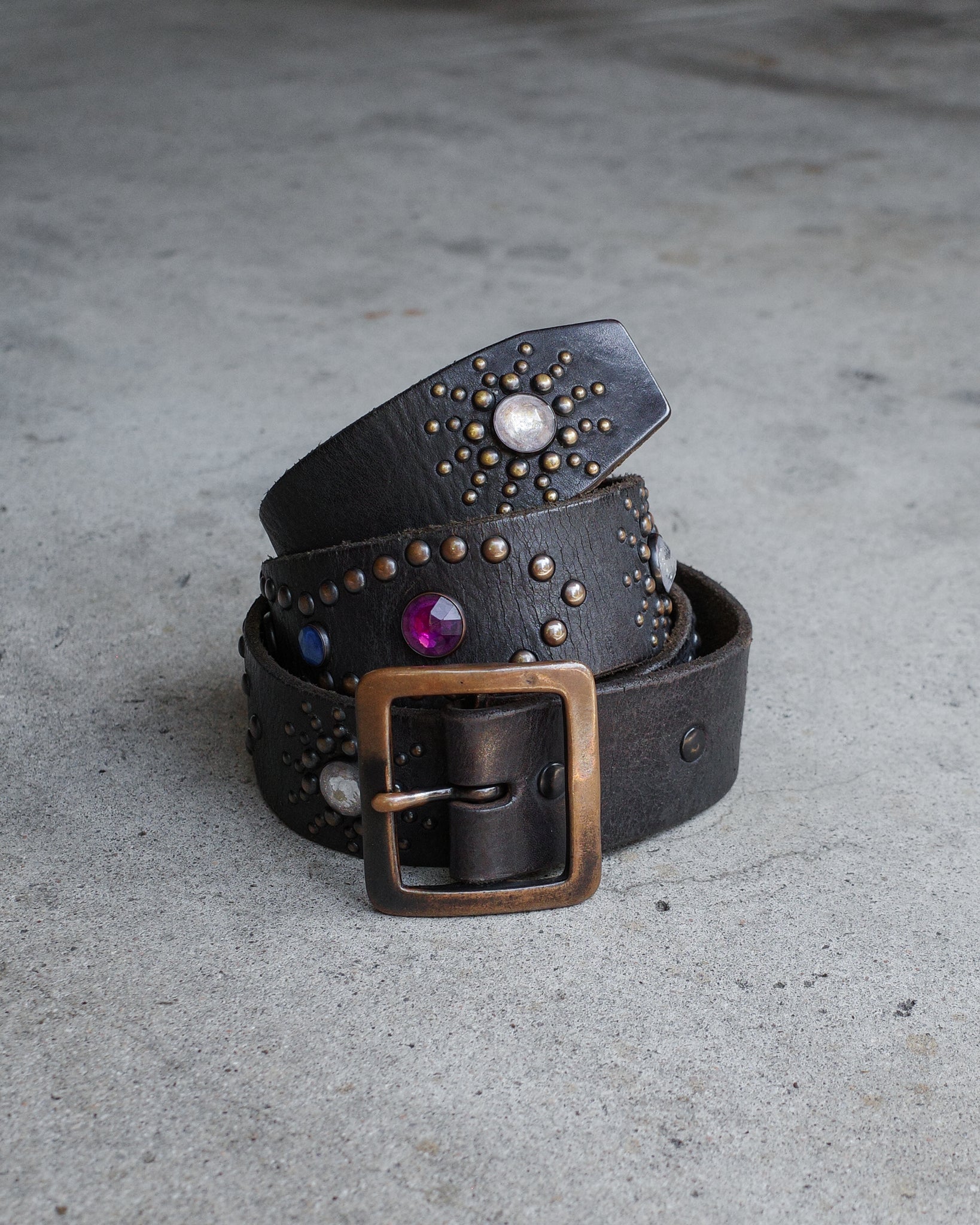 Number (N)ine SS/AW03 Jeweled Leather Belt