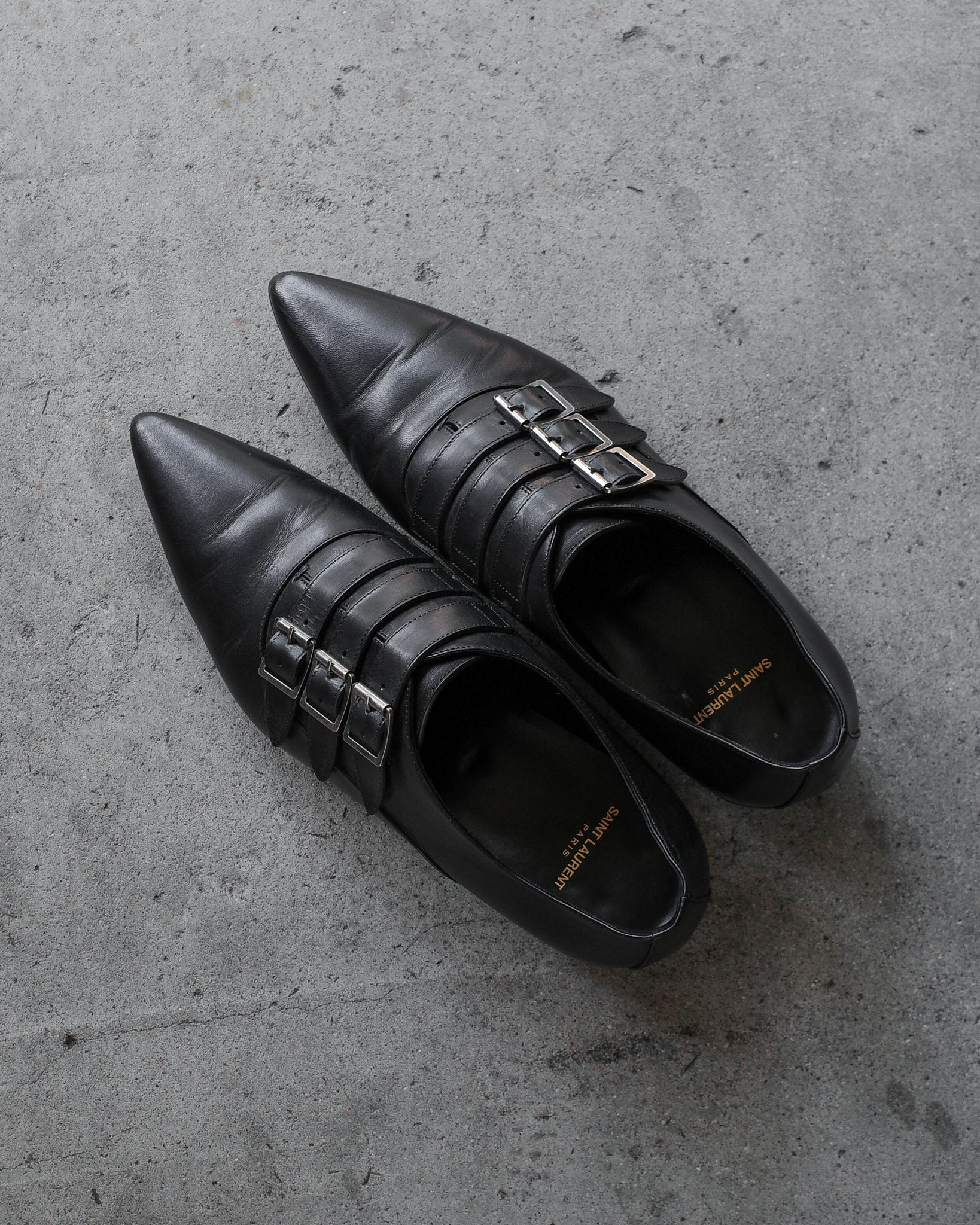 Saint Laurent Paris SS14 Monk Strap Shoes