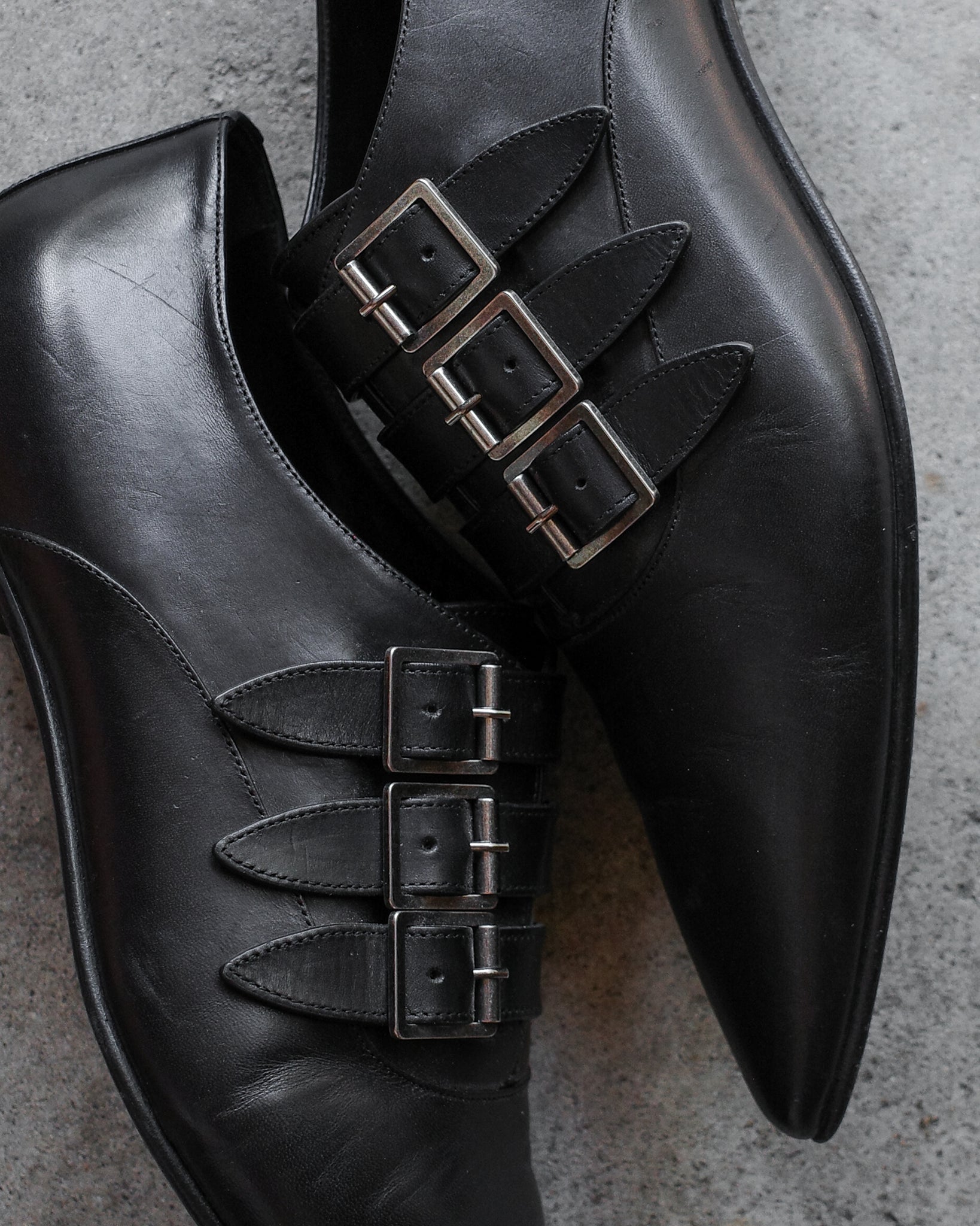 Saint Laurent Paris SS14 Monk Strap Shoes