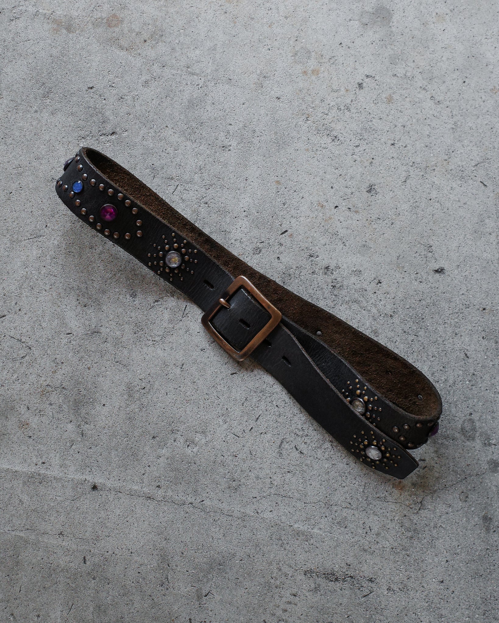 Number (N)ine SS/AW03 Jeweled Leather Belt