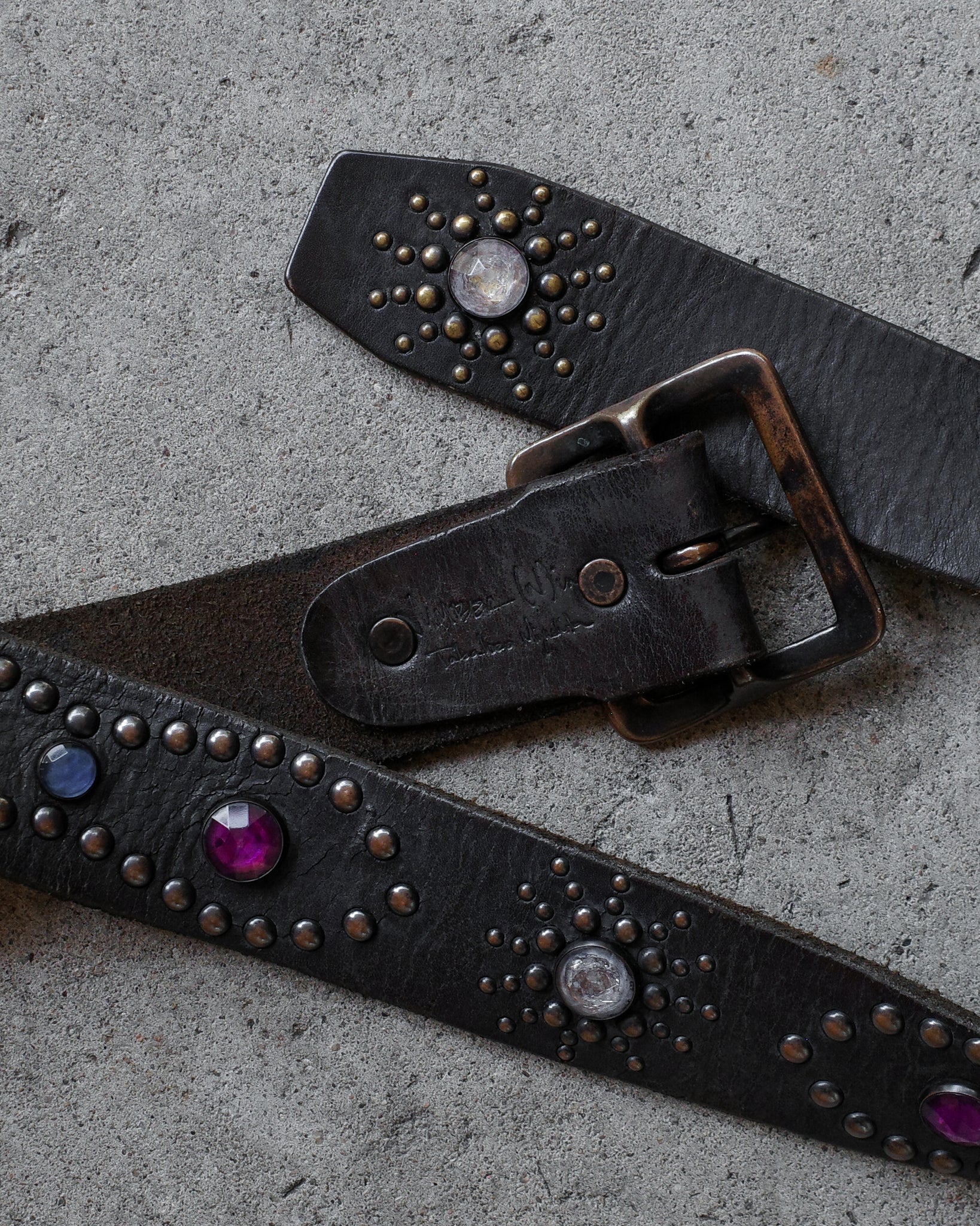 Number (N)ine SS/AW03 Jeweled Leather Belt