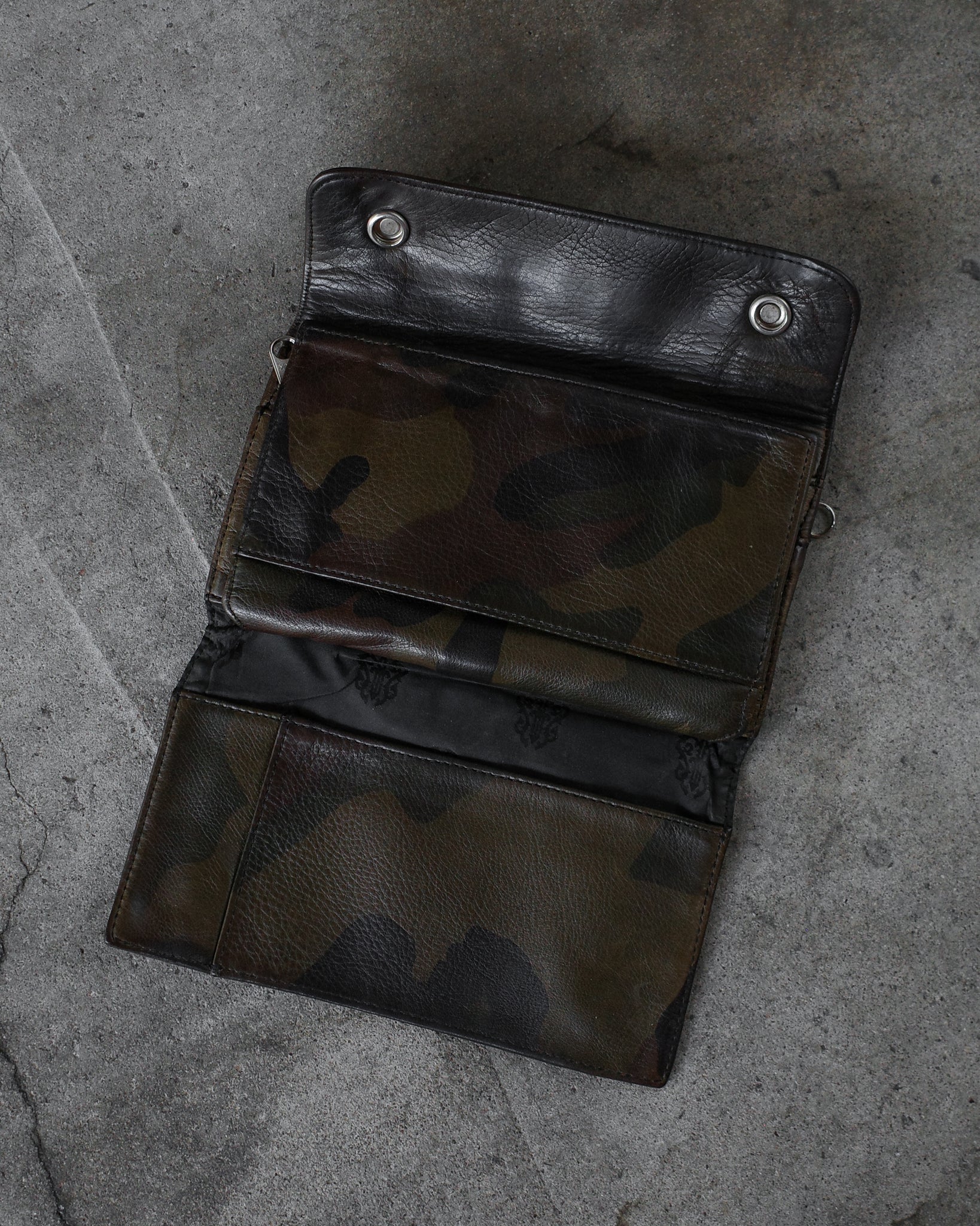 Chrome Hearts Camo Di-Fold Long Wallet