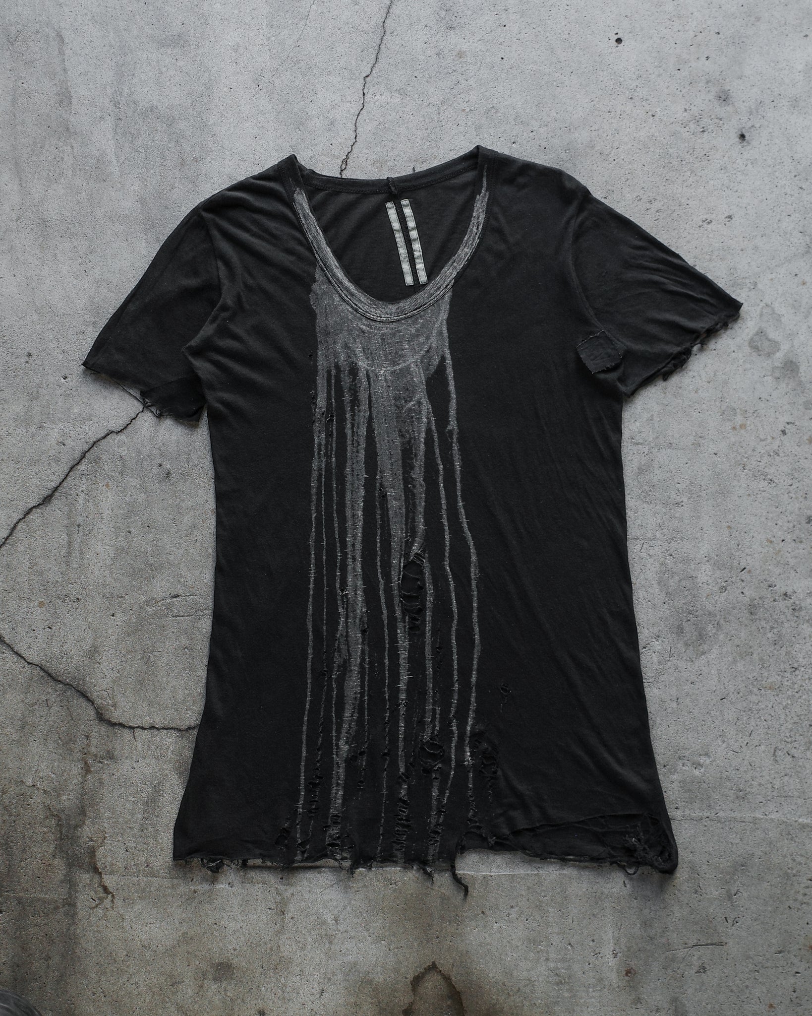 Rick Owens SS07 Bleached Vomit Tee