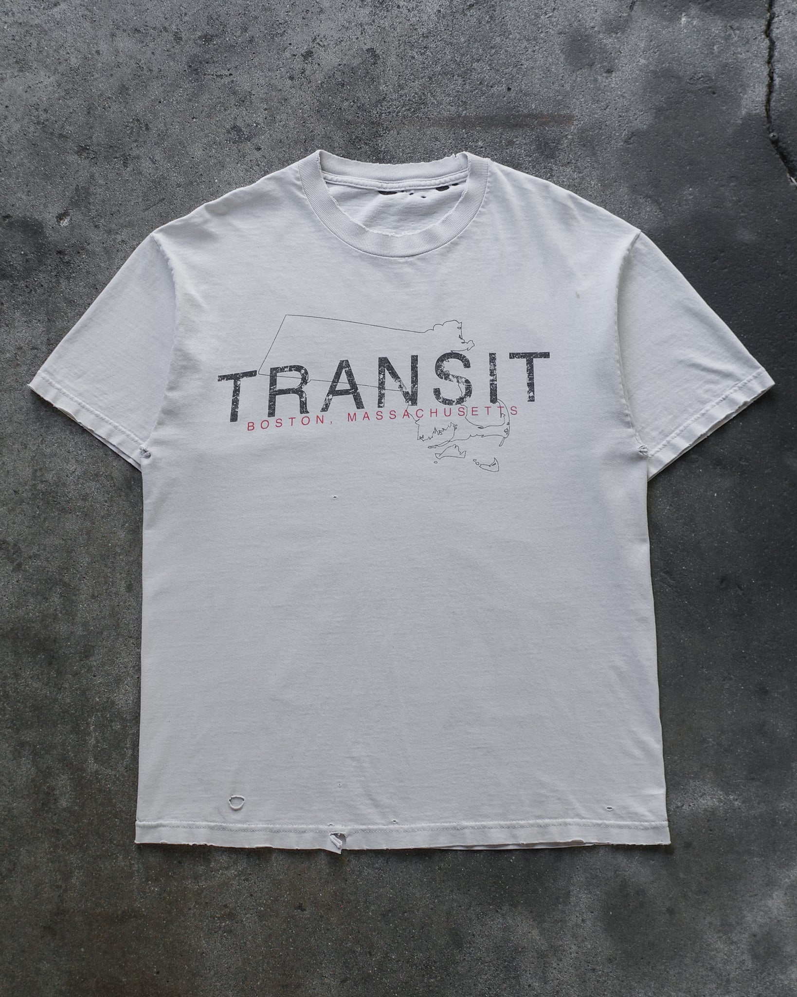 2000s Transit Distressed Tee