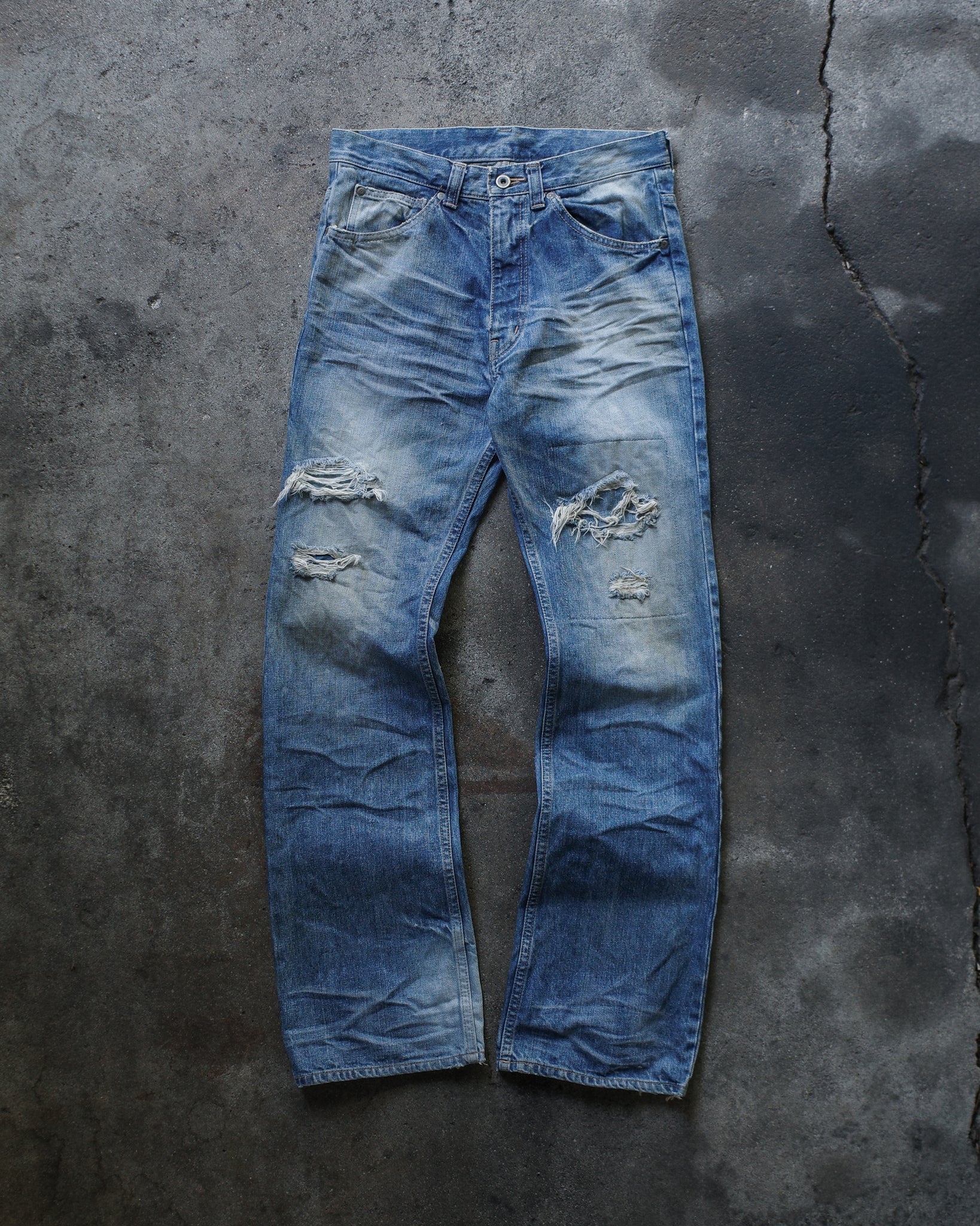 Isamu Katayama Backlash SS11 Repaired Distressed Denim