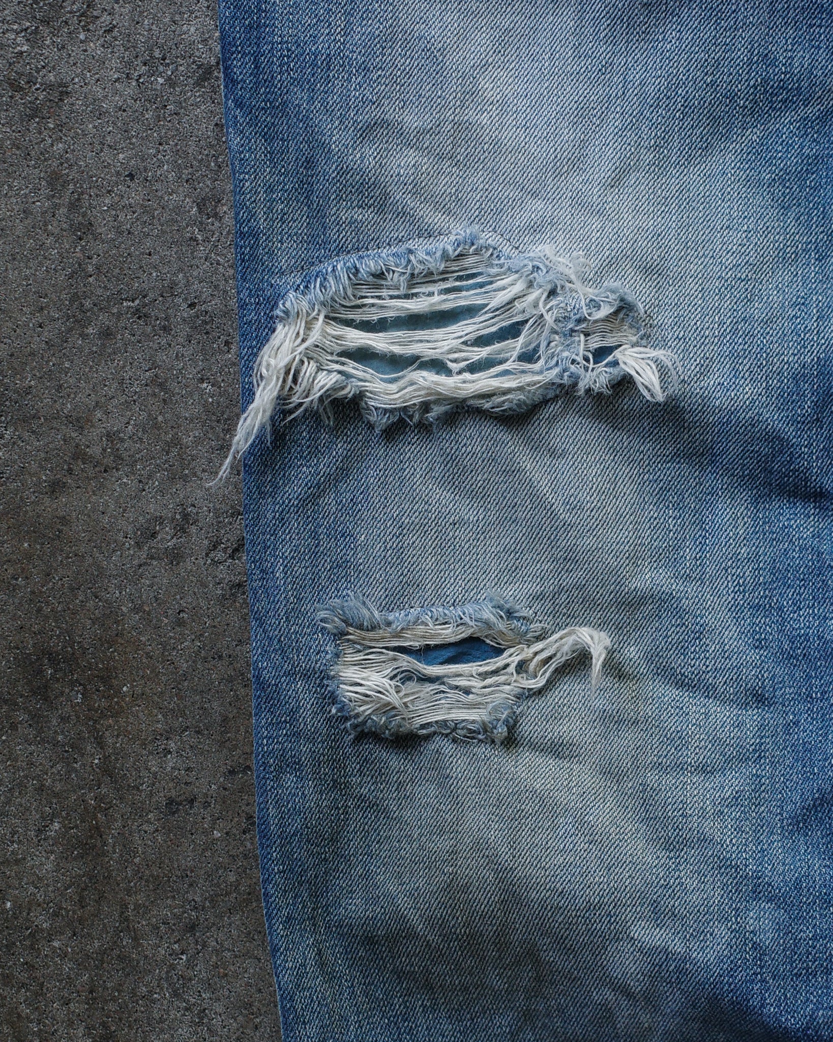 Isamu Katayama Backlash SS11 Repaired Distressed Denim