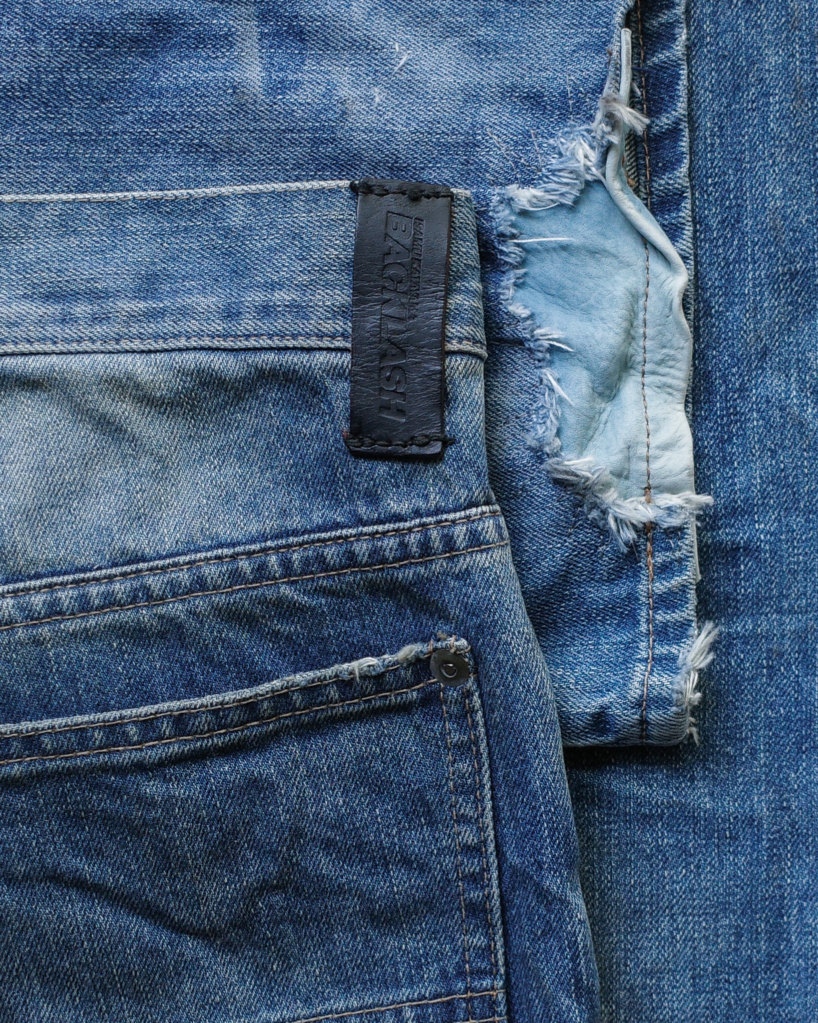 Isamu Katayama Backlash SS11 Repaired Distressed Denim