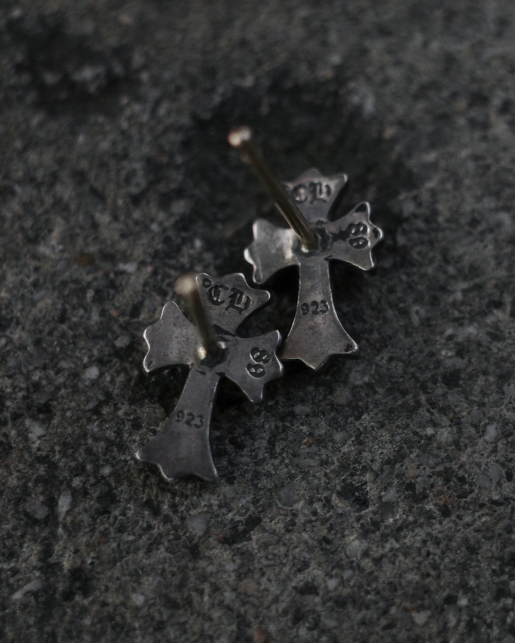 Chrome Hearts Cross Stud Earrings