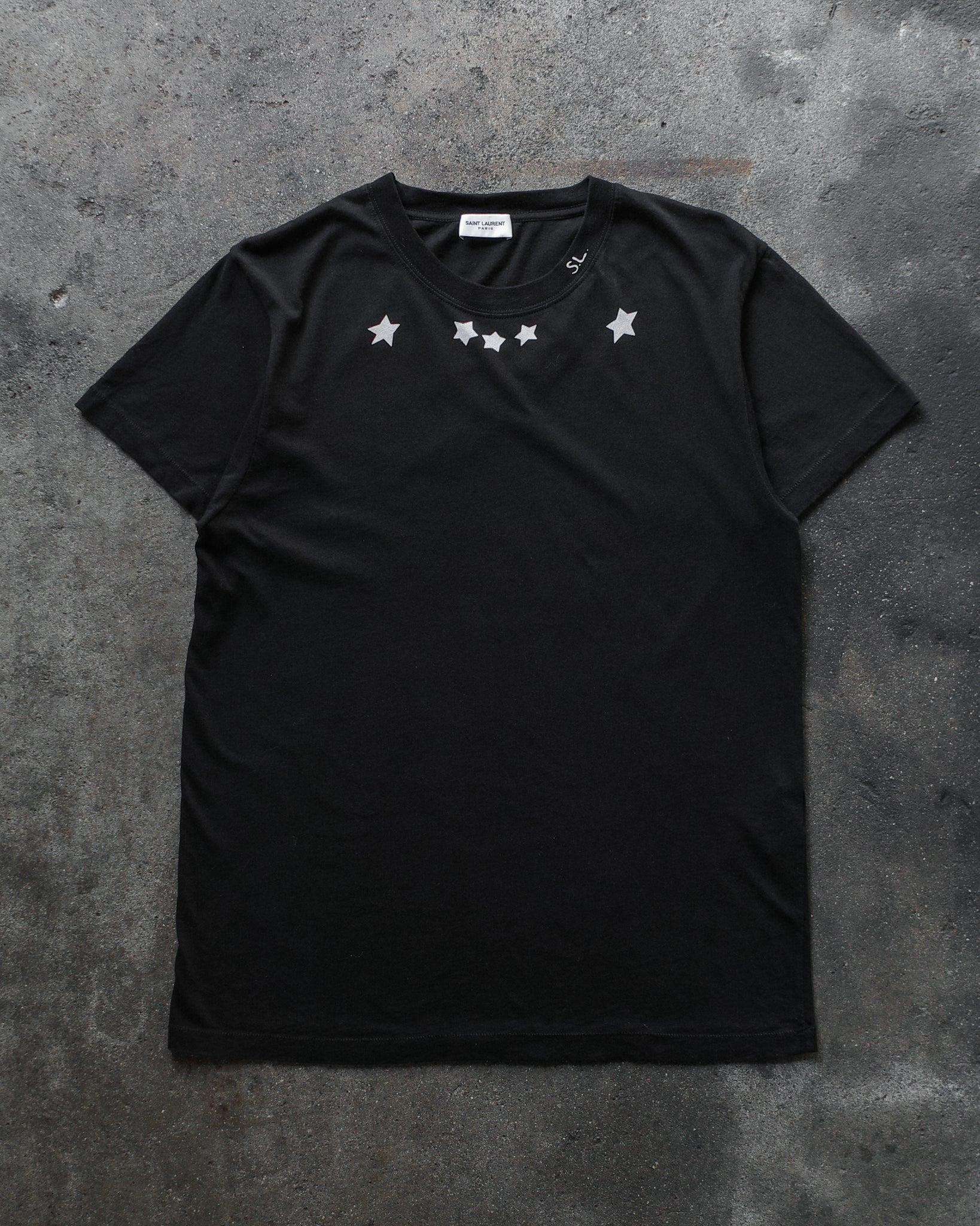 Saint Laurent Paris 2016 S.L. Star Print Tee