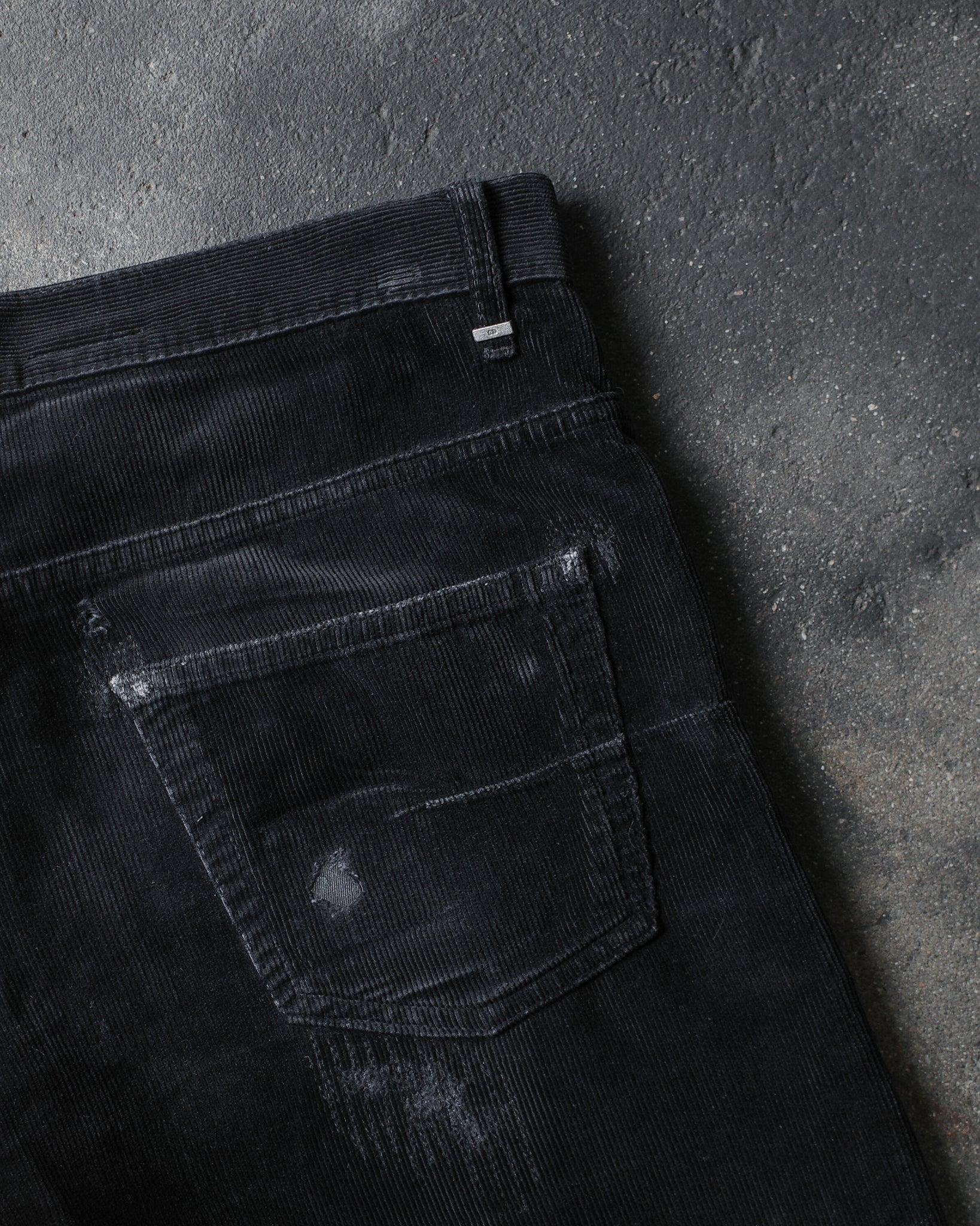 Dior Homme AW05 Distressed & Repaired Corduroy Pants