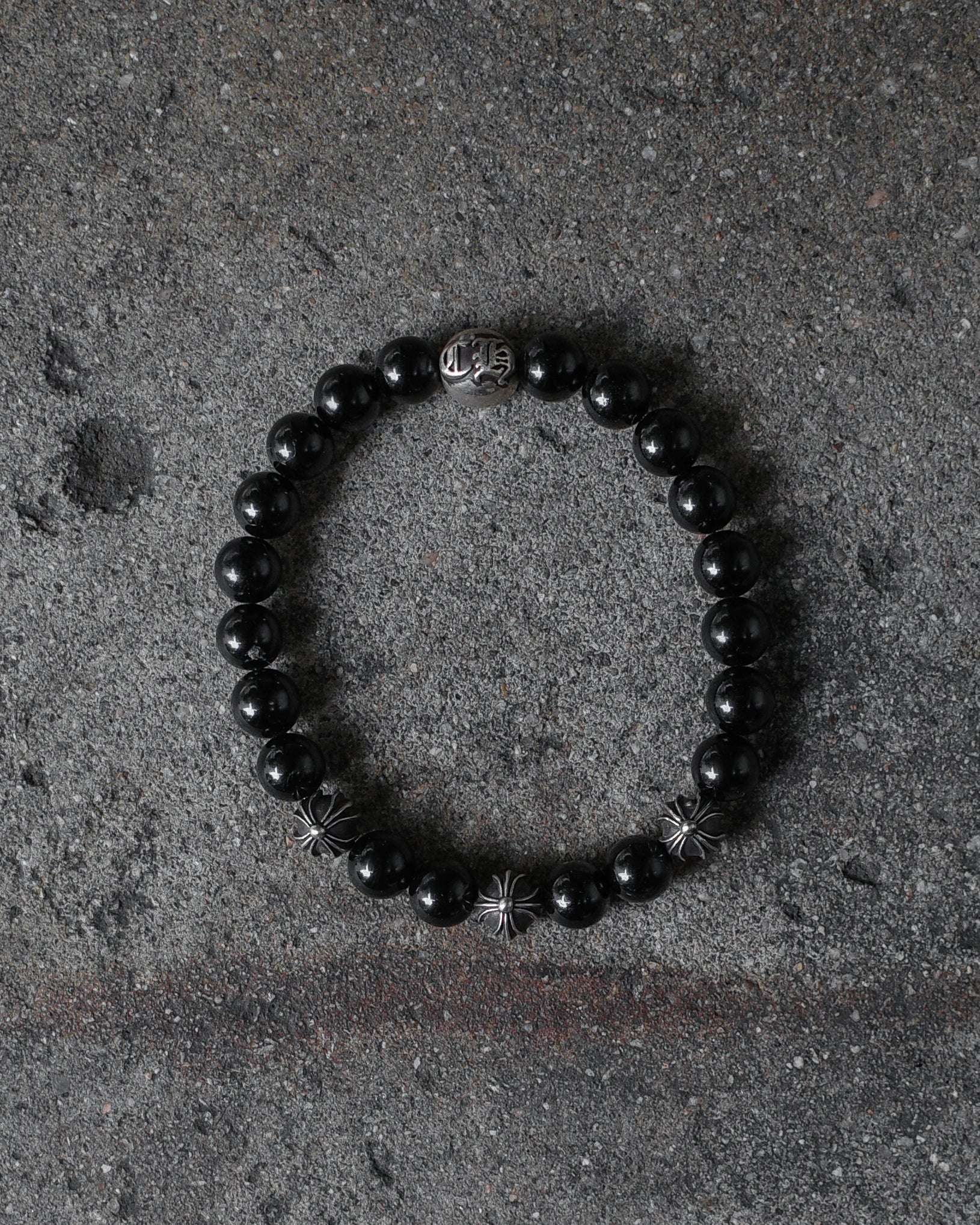 Chrome Hearts Tourmaline 8mm 4 Bead Bracelet