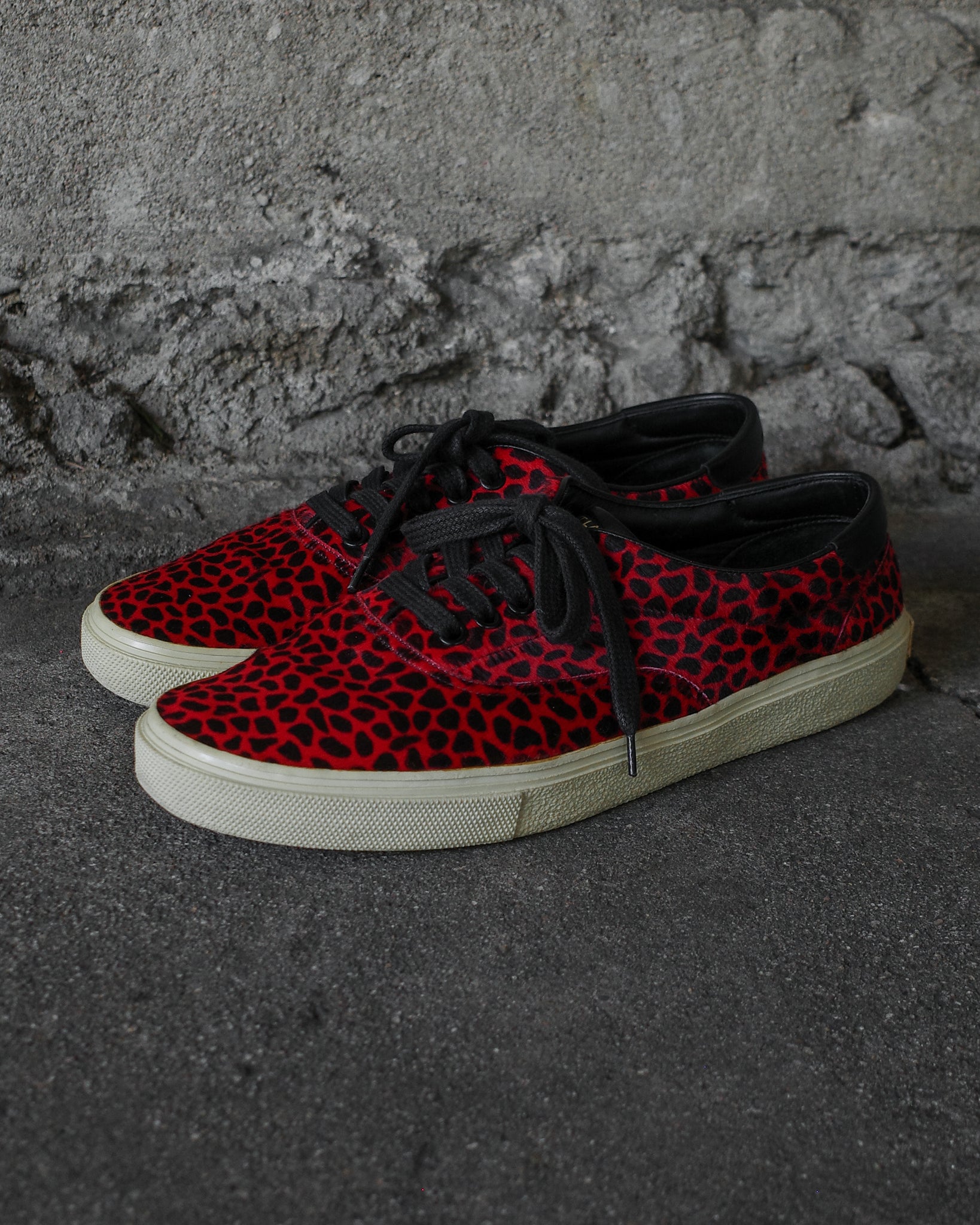 Saint Laurent Paris Pony Hair Baby Cat Sneakers