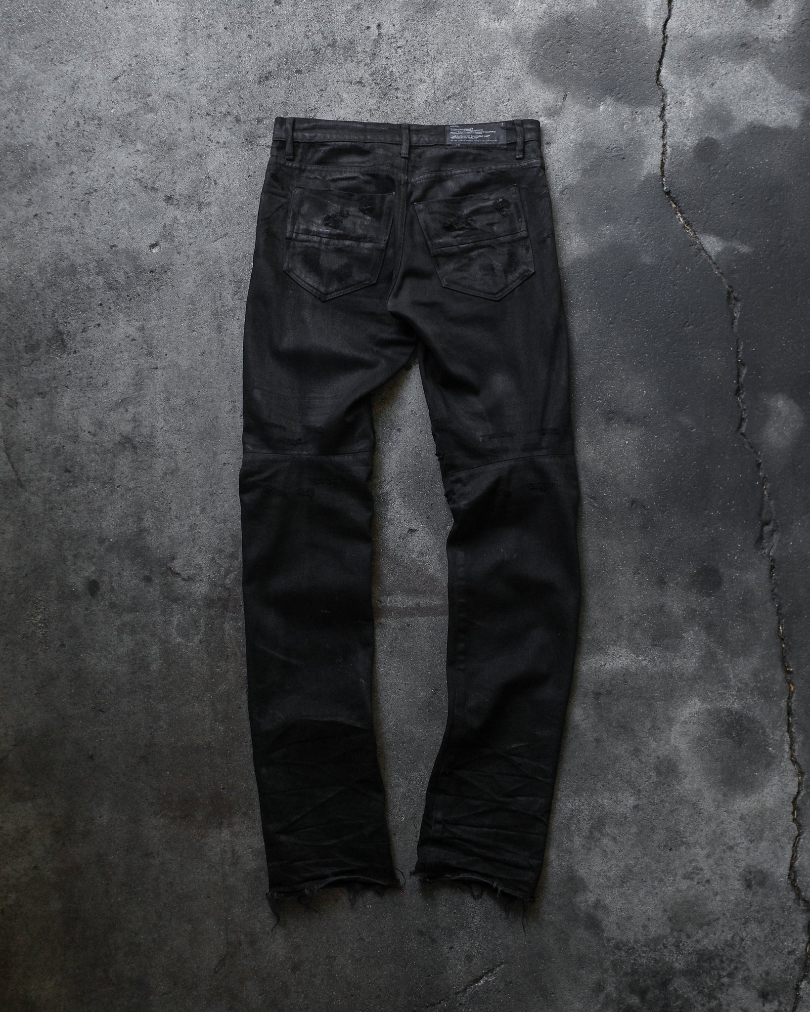 Julius_7 SS10 Waxed Biker Denim