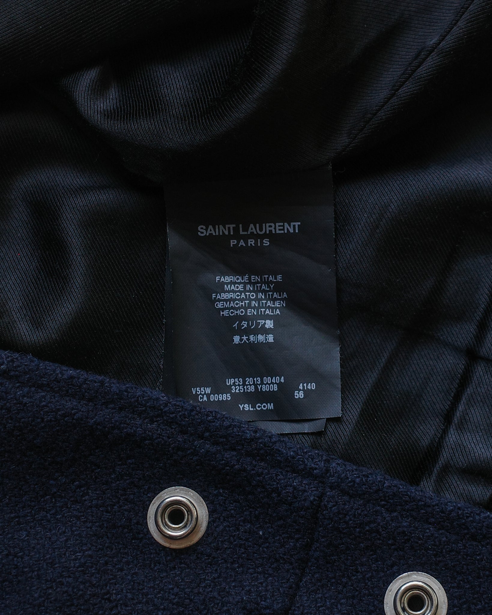 Saint Laurent Paris 2013 Teddy Jacket