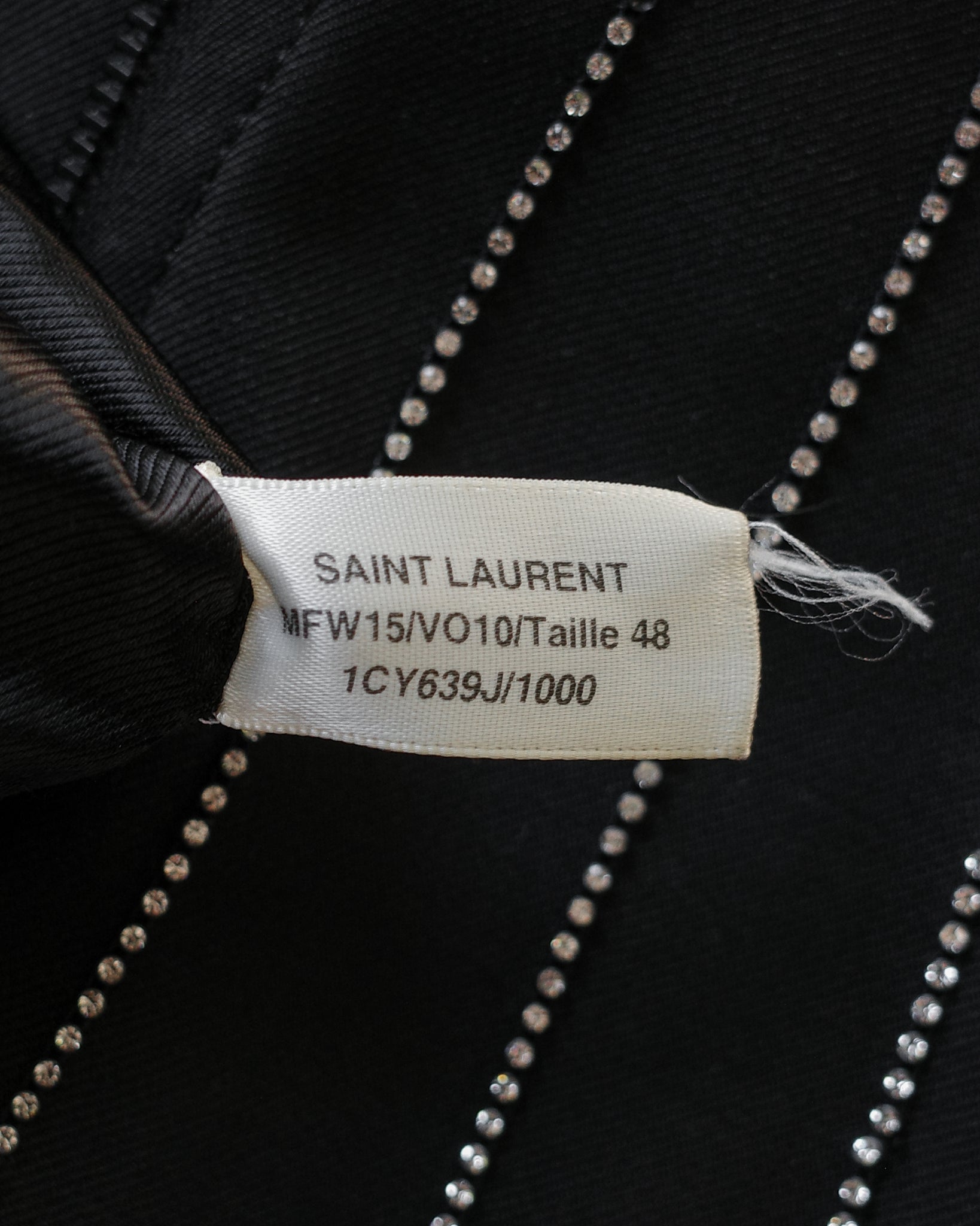 Saint Laurent Paris FW15 Sample Swarovski Jacket
