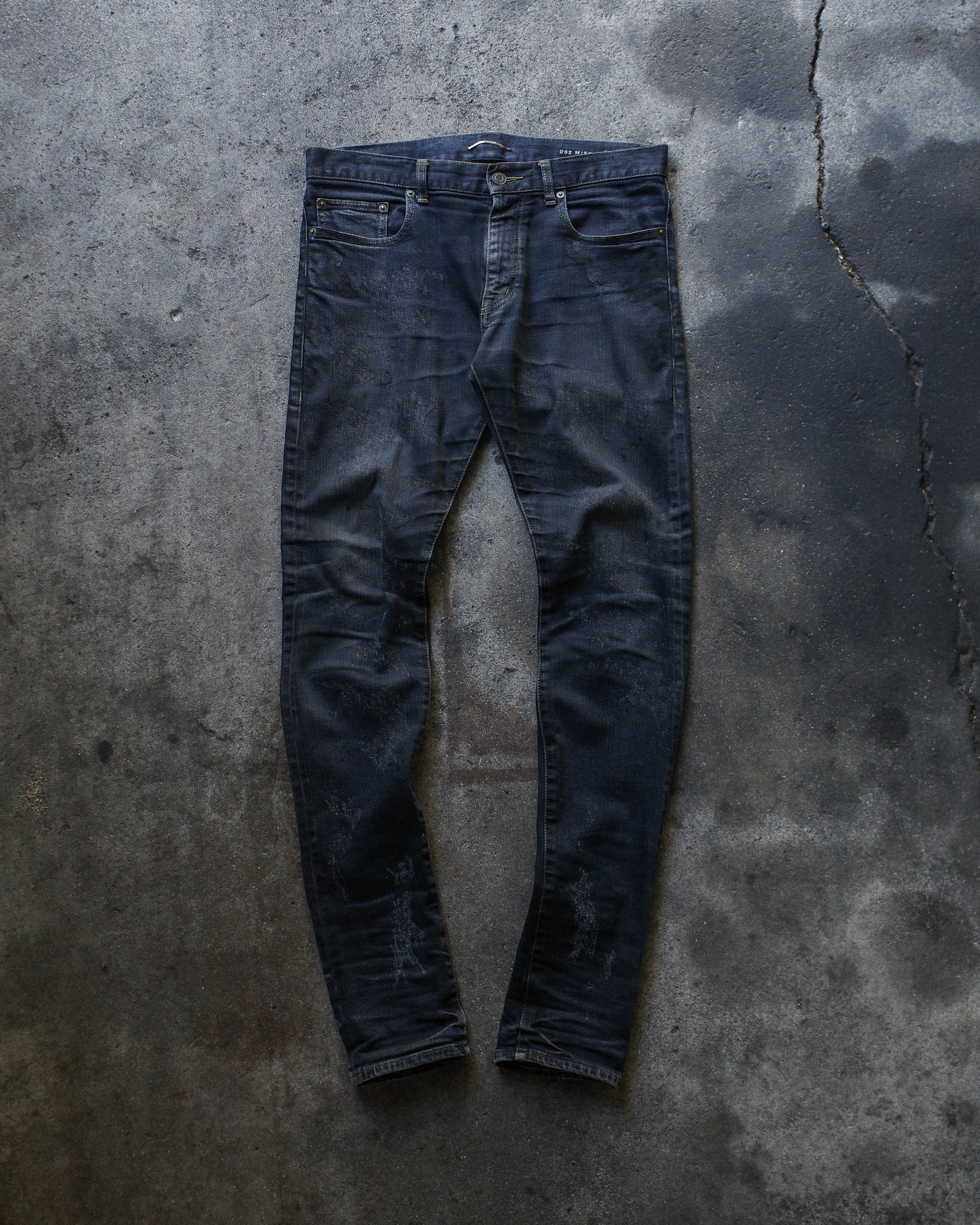 Saint Laurent Paris 2013 D02 Distressed & Repaired Scab Denim