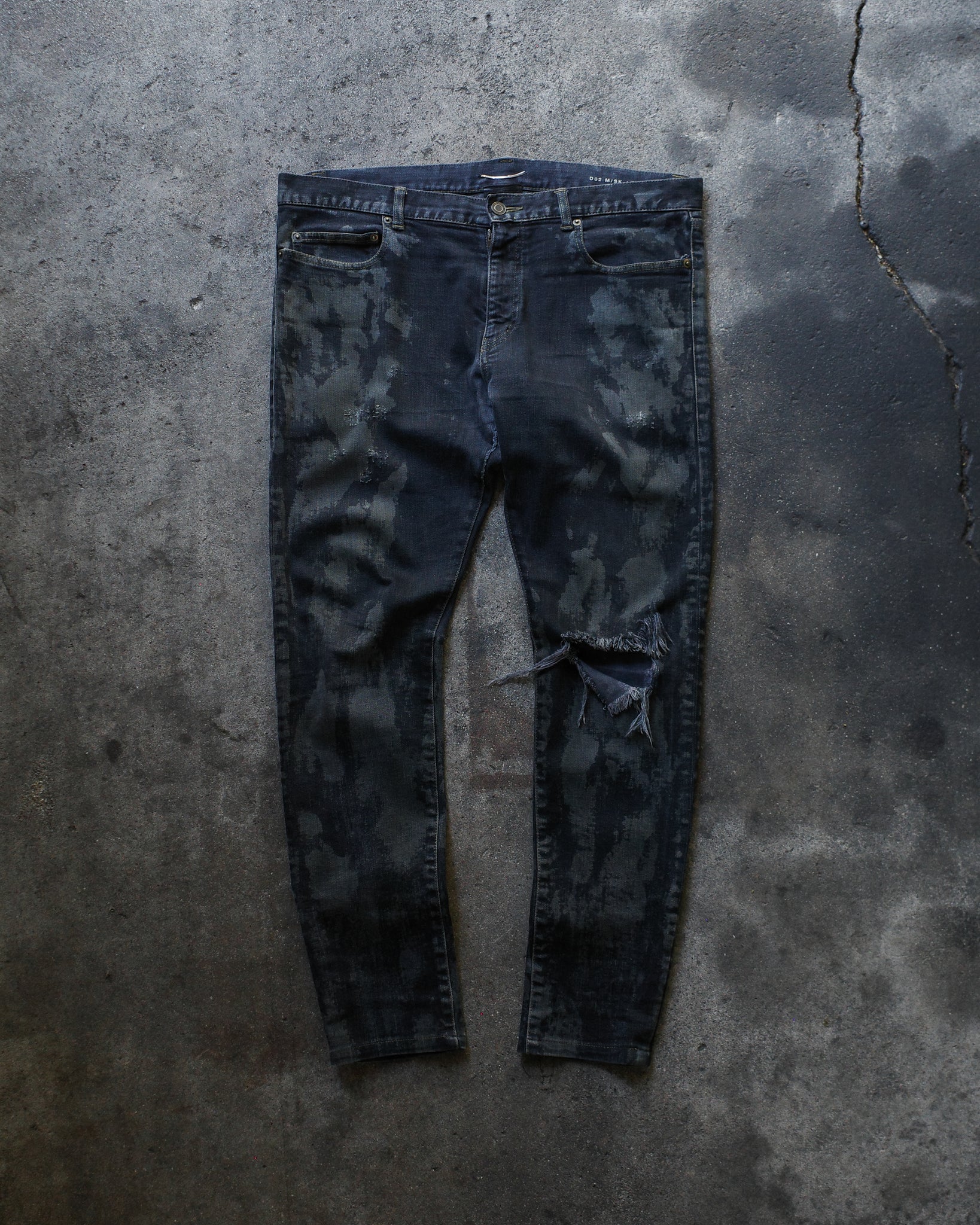 Saint Laurent Paris 2013 D02 Oil Stained Denim