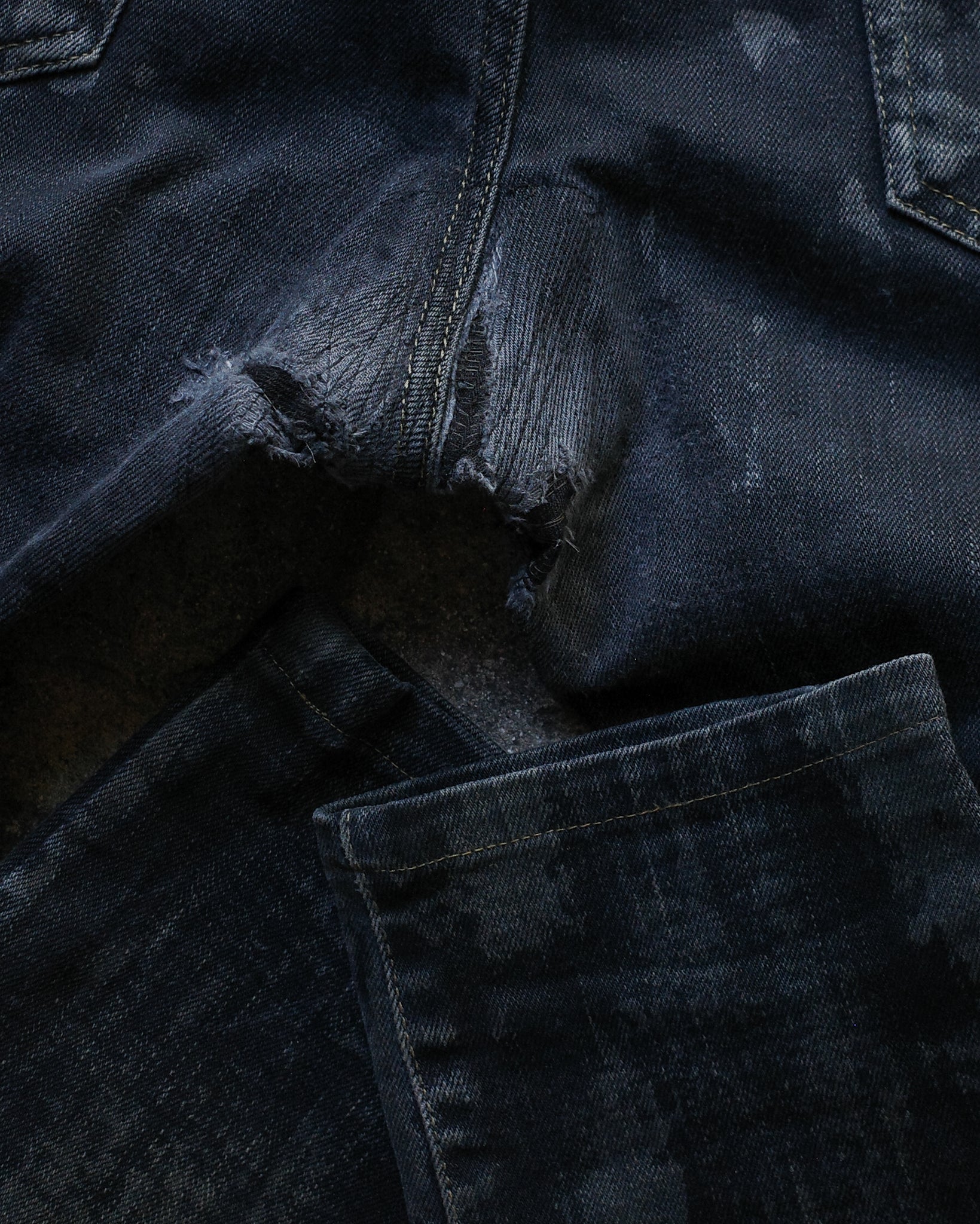 Saint Laurent Paris 2013 D02 Oil Stained Denim