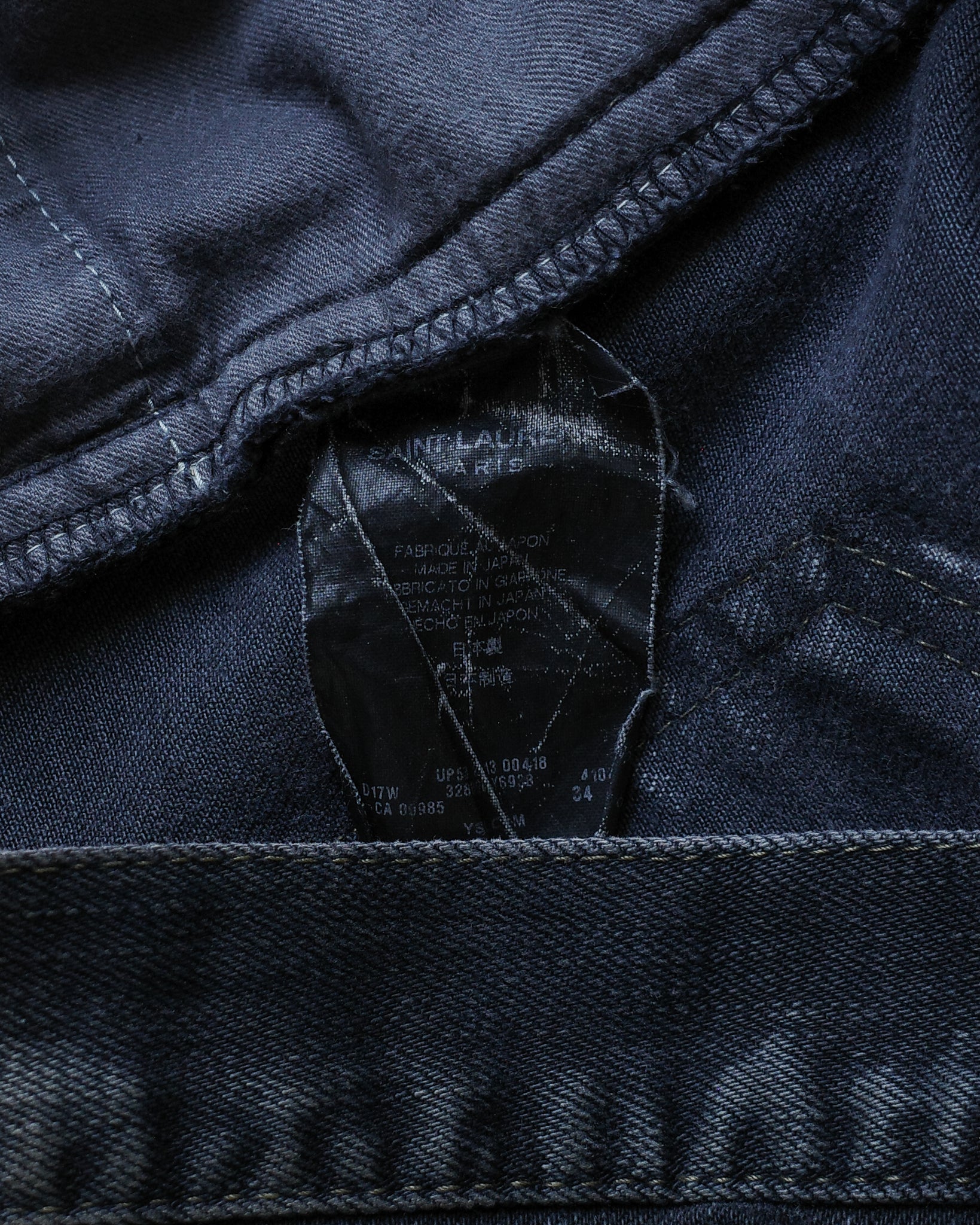 Saint Laurent Paris 2013 D02 Oil Stained Denim