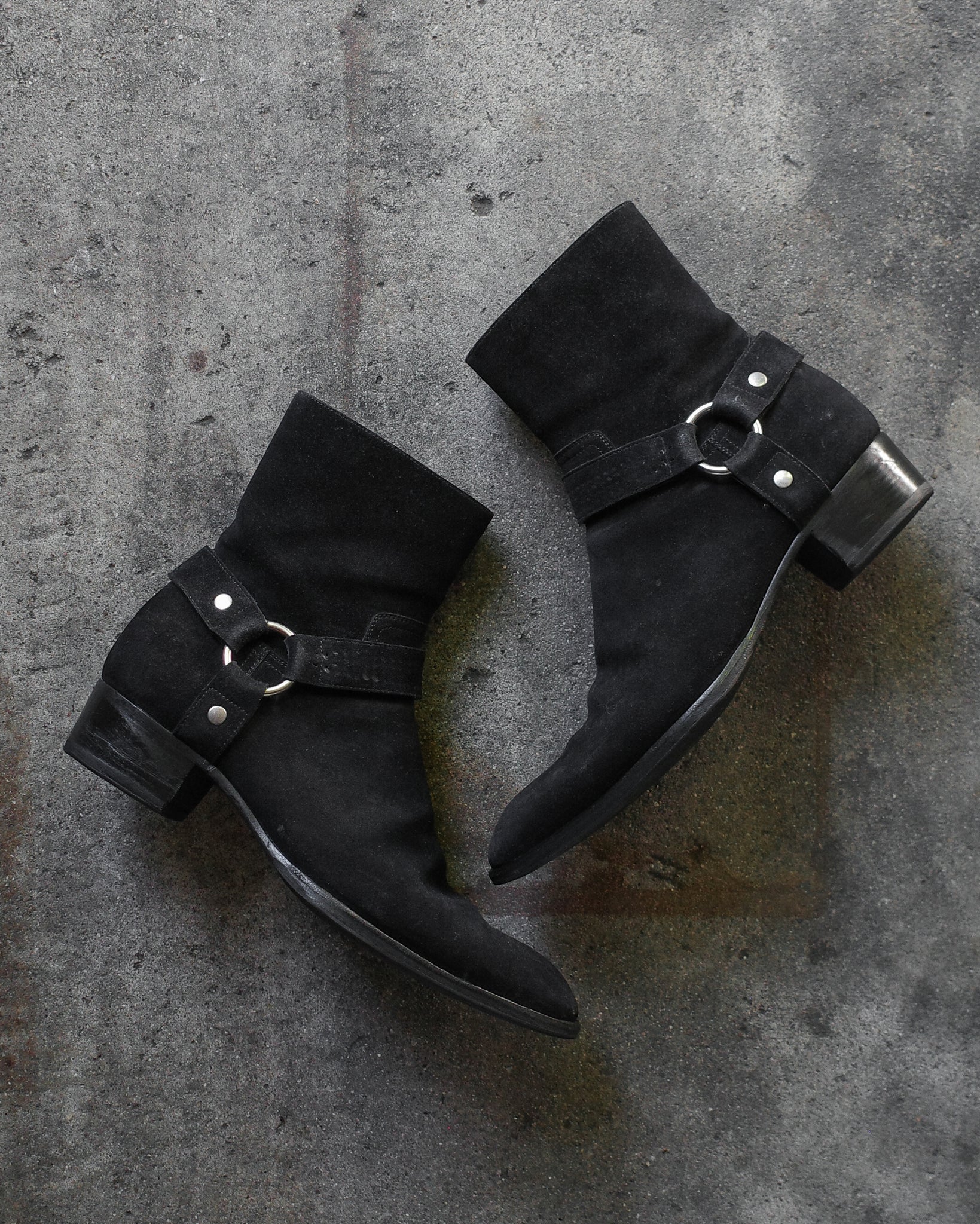 Saint Laurent Paris FW13 Suede Wyatt Boots – BLINDATE INC
