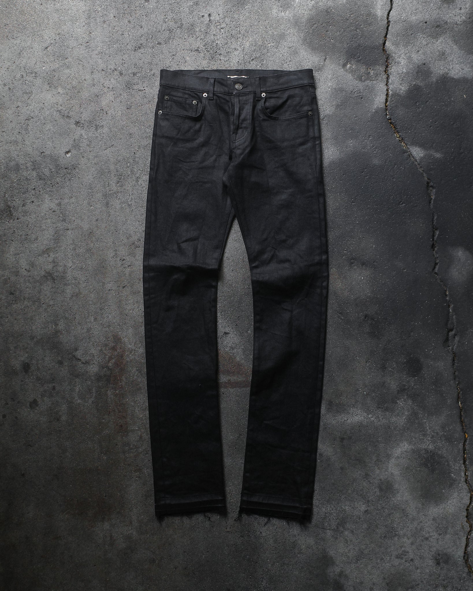 Saint Laurent Paris 2013 Waxed D02 Released Hem Denim