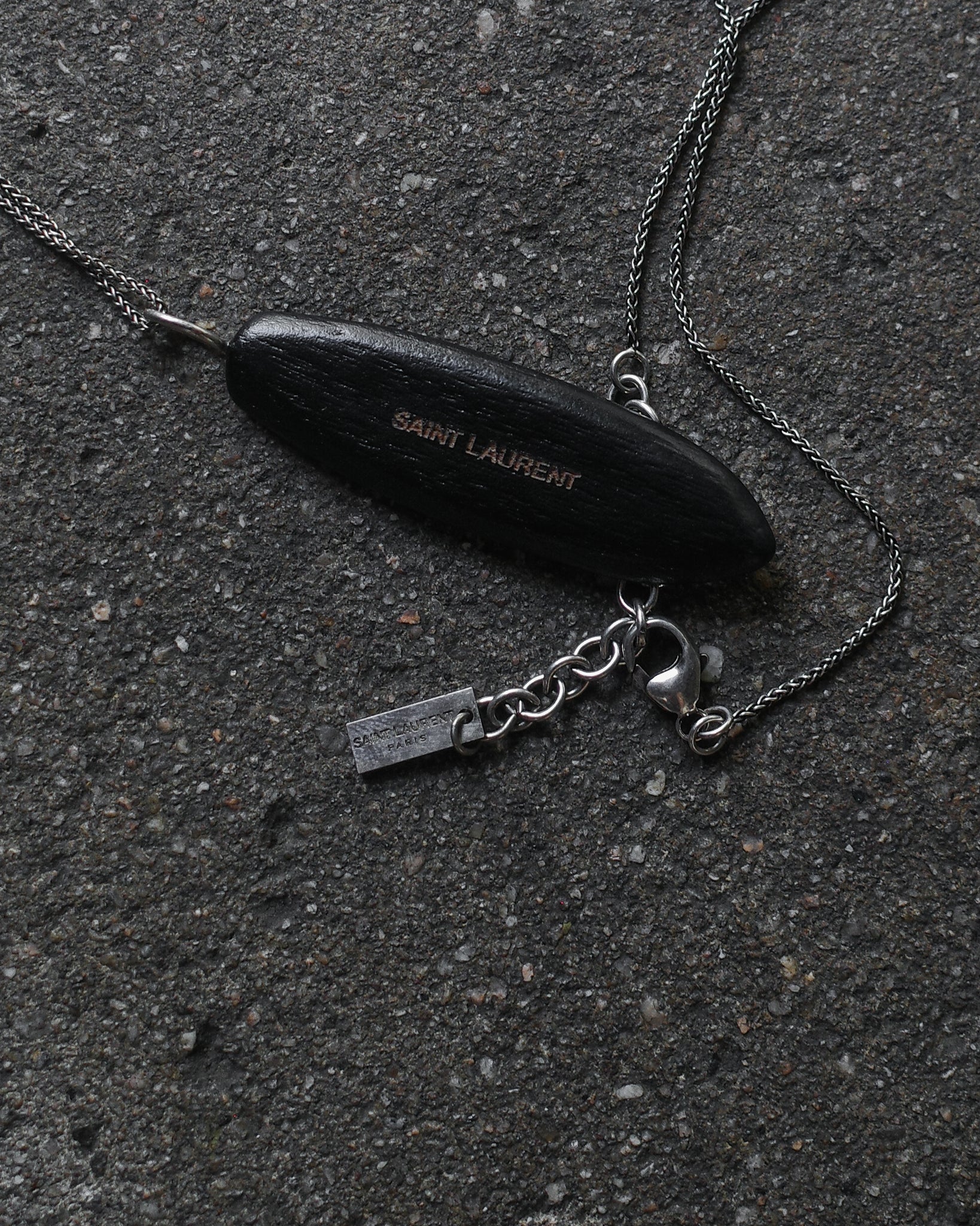 Saint Laurent Paris Surfboard Necklace