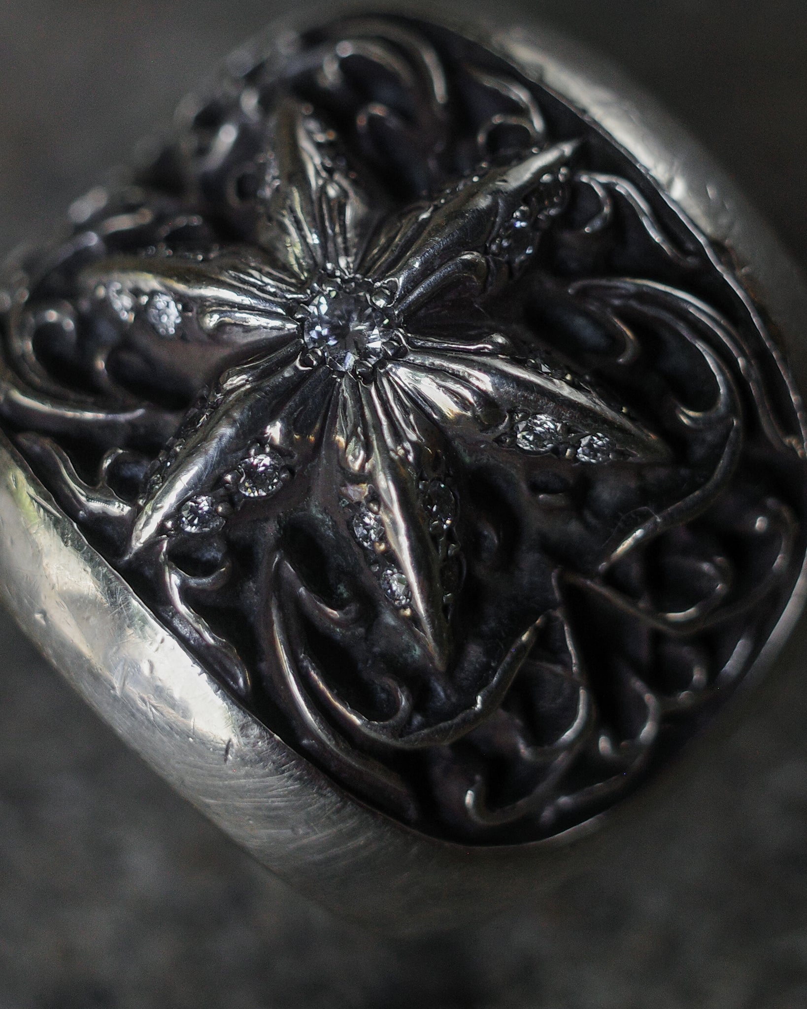 Chrome Hearts Diamond Star Ring