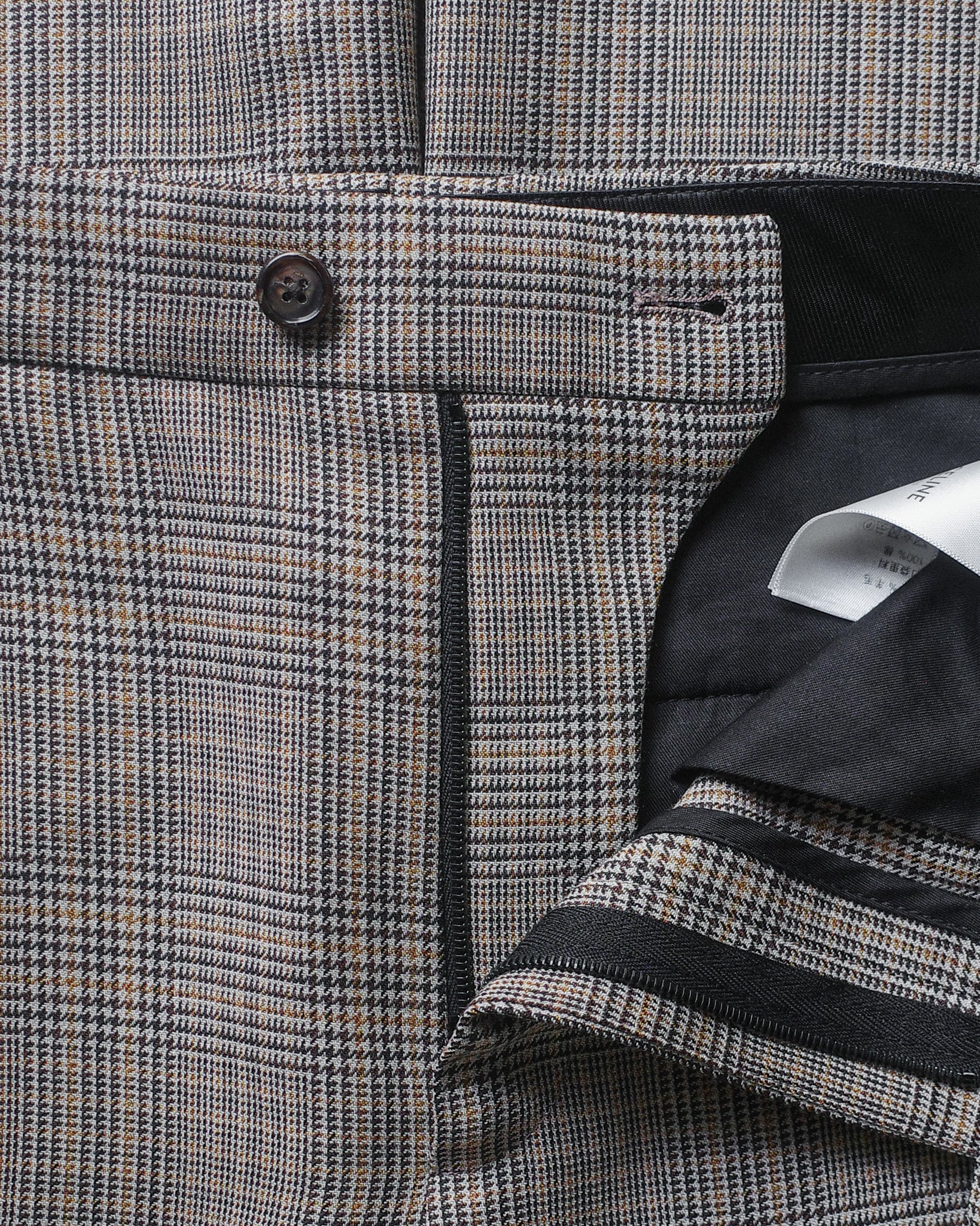 Celine Plaid Bootcut Trousers