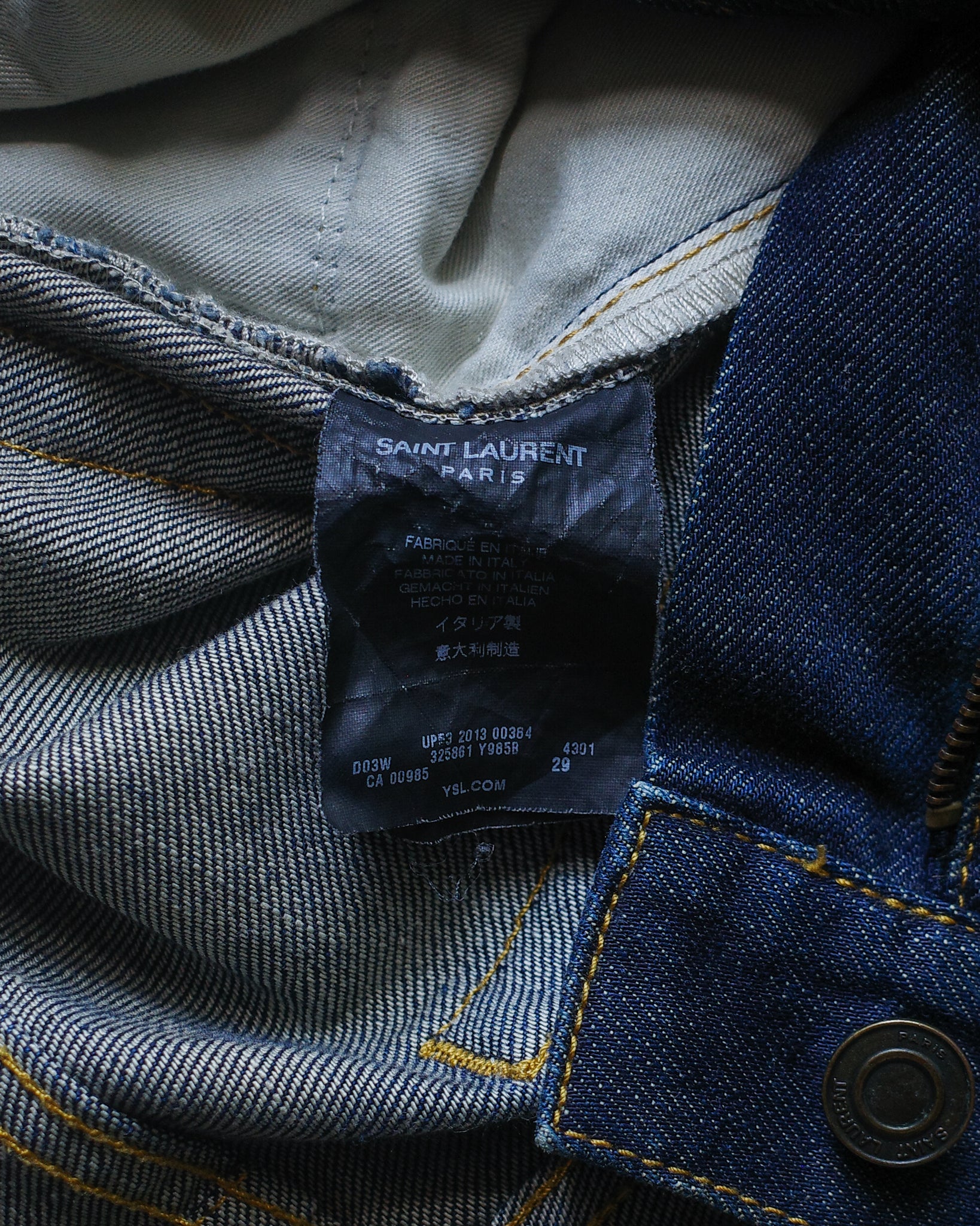 Saint Laurent Paris 2013 D02 Rust Denim